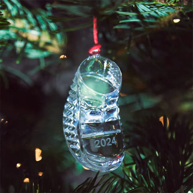 Waterford 2024 Baby's First Christmas Boot Ornament - Image 5