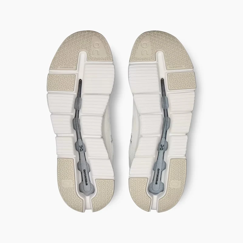 On Running Womens Cloudrift Sneakers in White Frost - Image 3