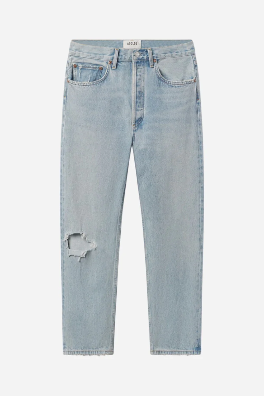 Agolde 90's Crop Mid Rise Straight in Segment - Image 6