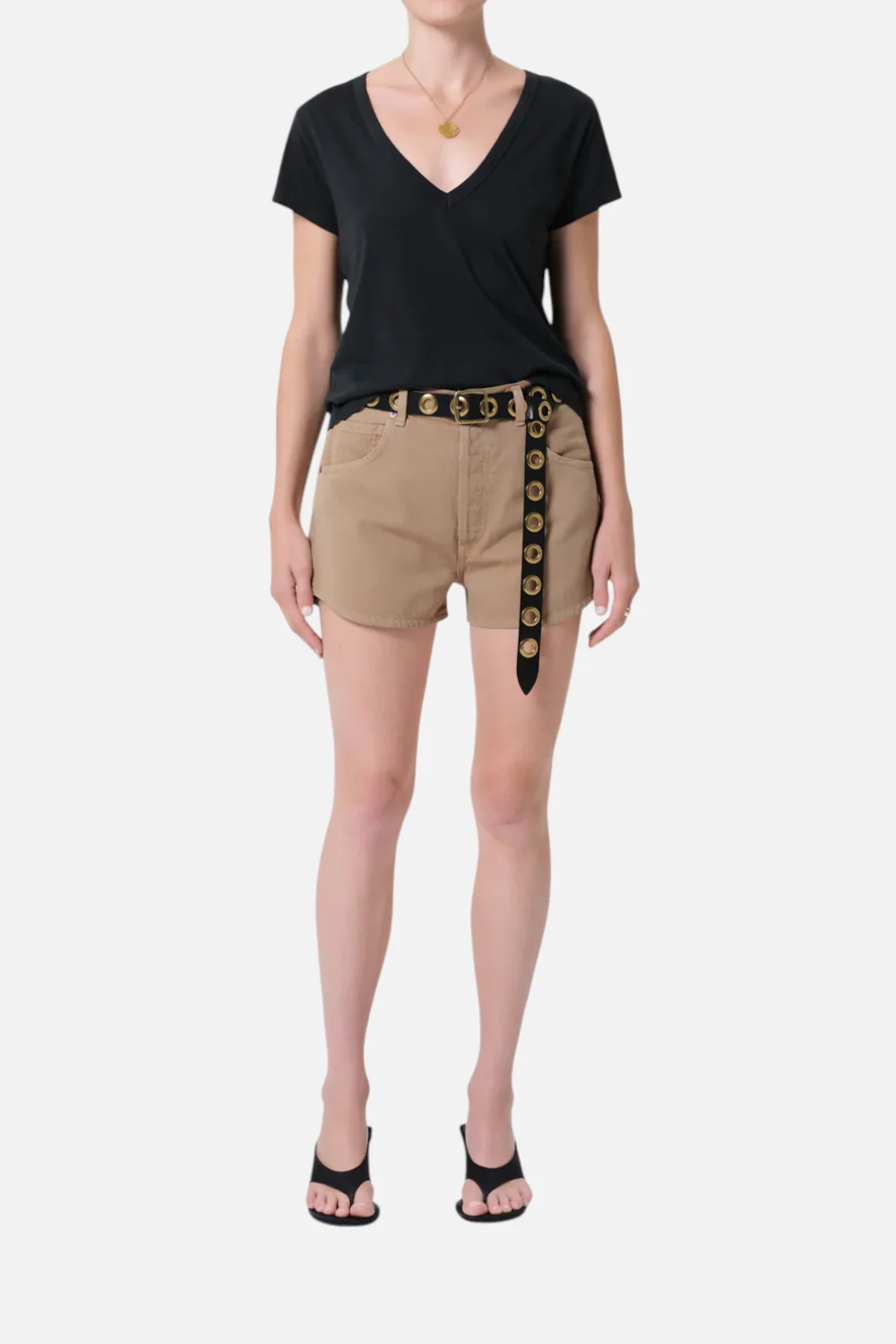Citizens of Humanity Abita Short in Golden Tan