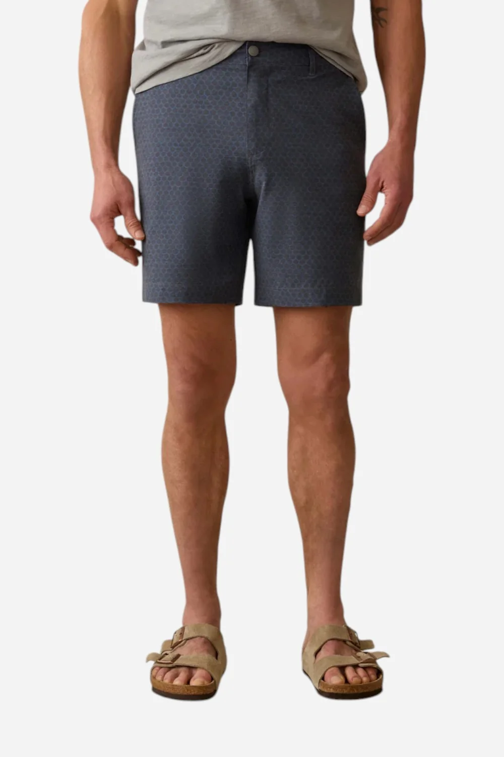 Faherty All Day Short 2.0 (7") in Midnight Fishscale
