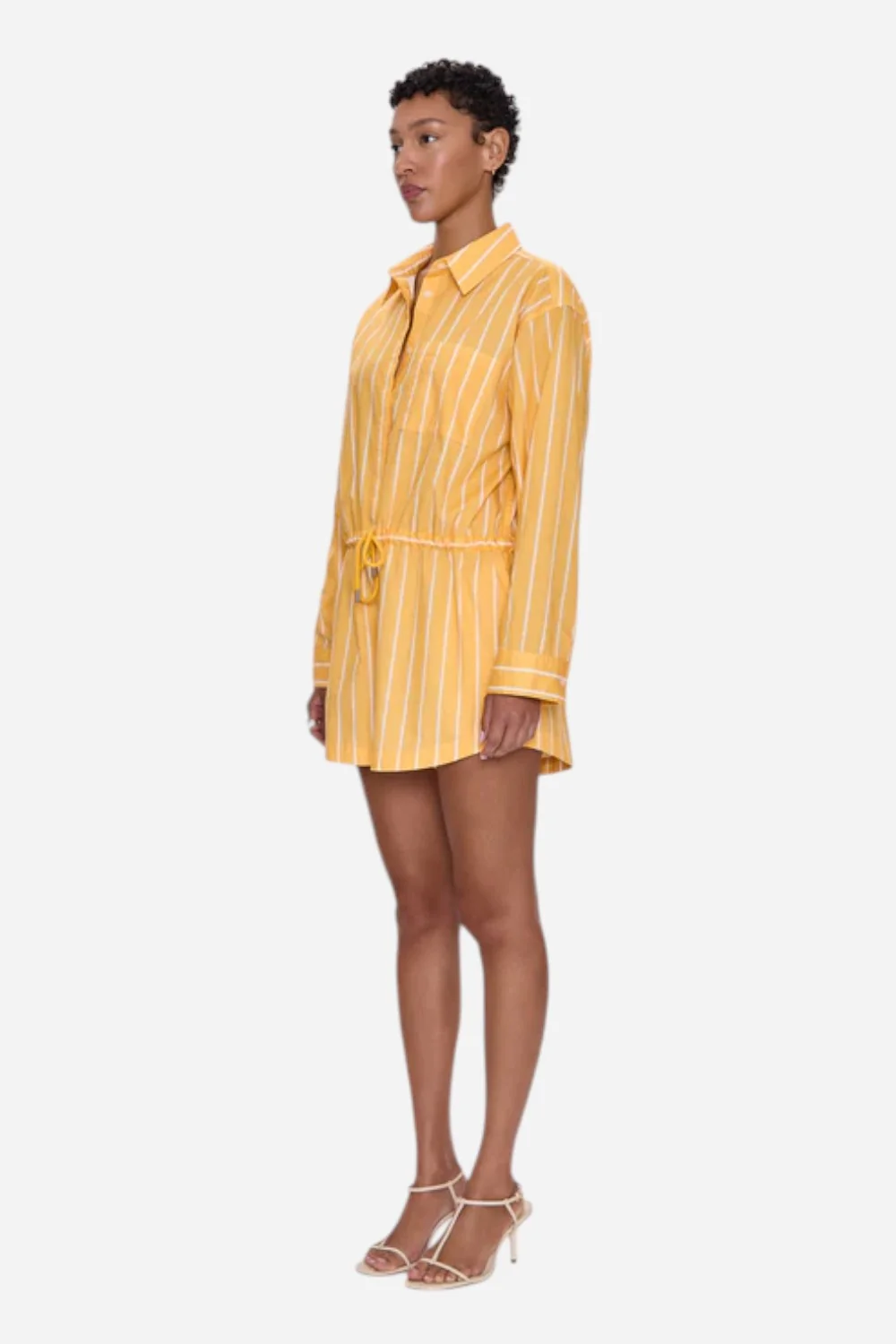 Pistola Amelie Romper - Papaya Stripe - Image 4