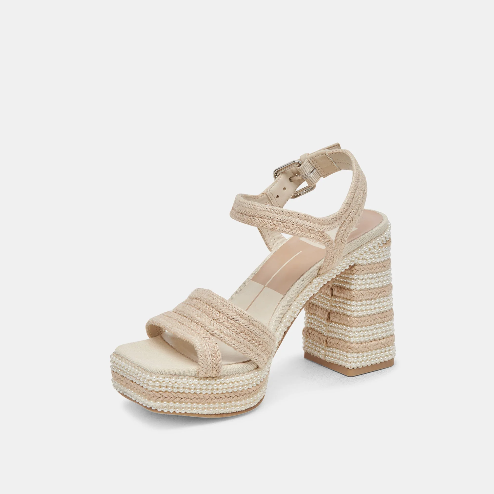 Dolce Vita Anira Pearl Heels in Ivory Pearls - Image 4