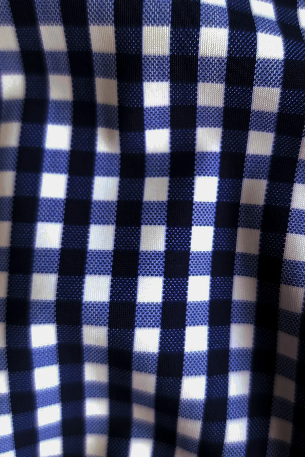 Collars & Co Men's Apex Performance Dress Shirt in Navy Gingham - Image 2