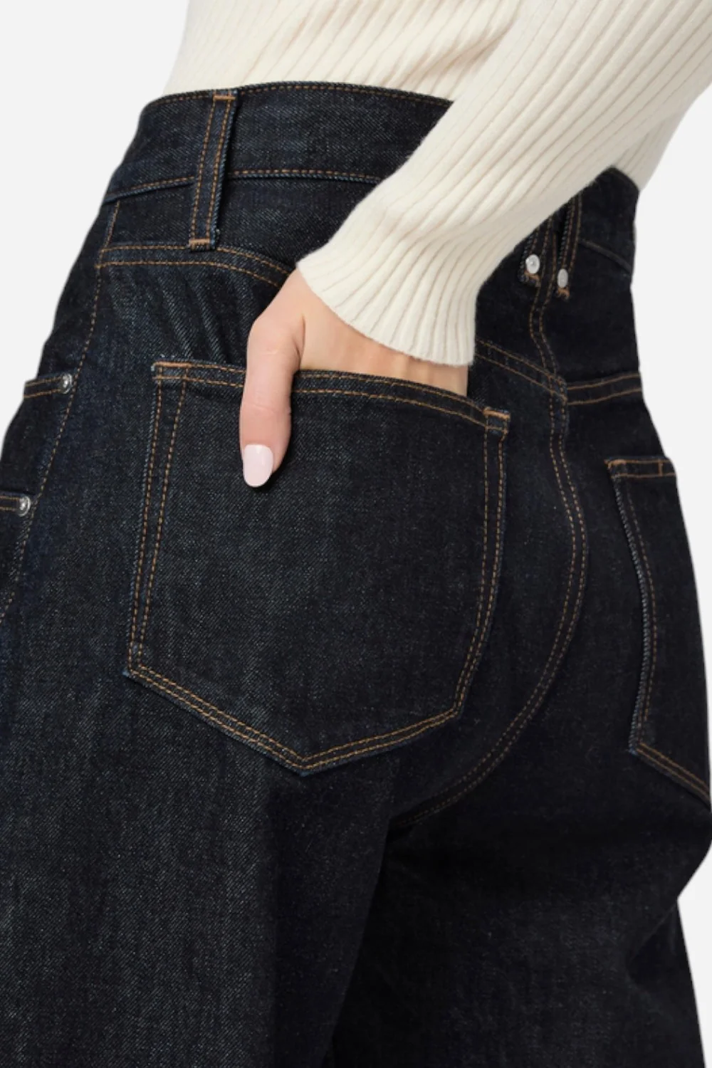 Paige Arellia 32" Workwear Barrel Leg Pant in Selma - Image 5