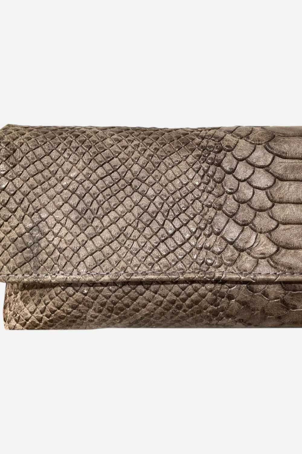 Baguette Clutch - Grey Snake - Image 2