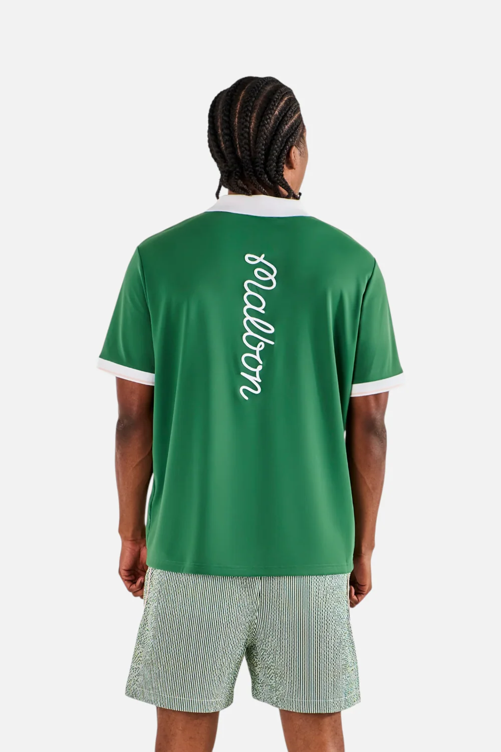 Malbon Golf Barrio Polo in Garden Green - Image 2