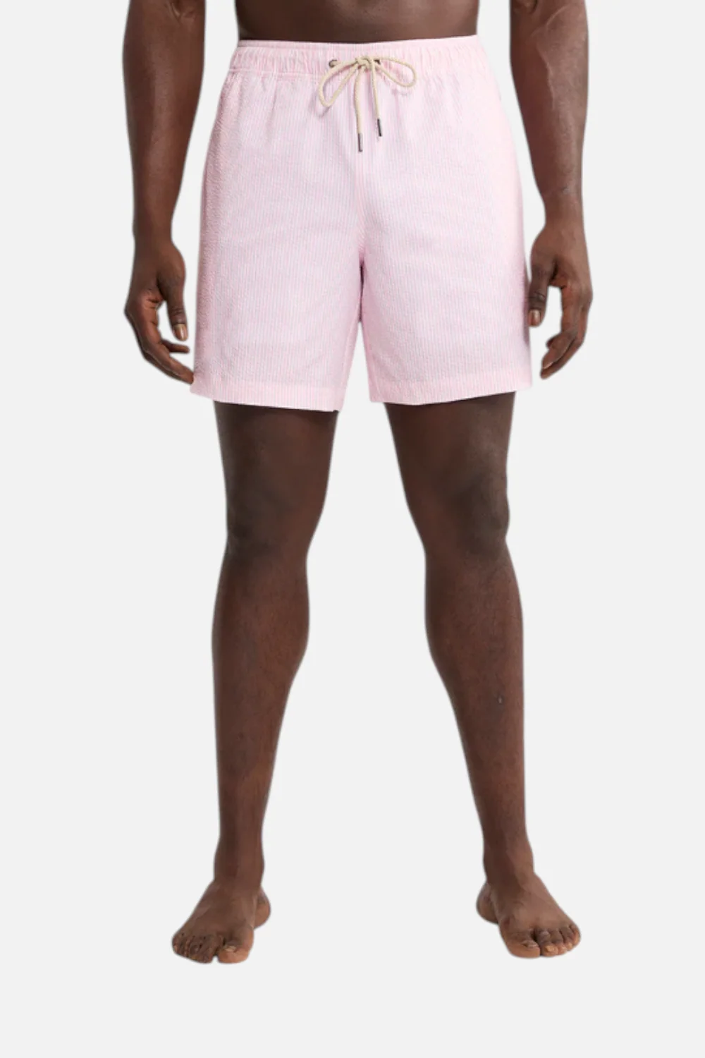 Fair Harbor Bayberry Trunk in Pink Seersucker