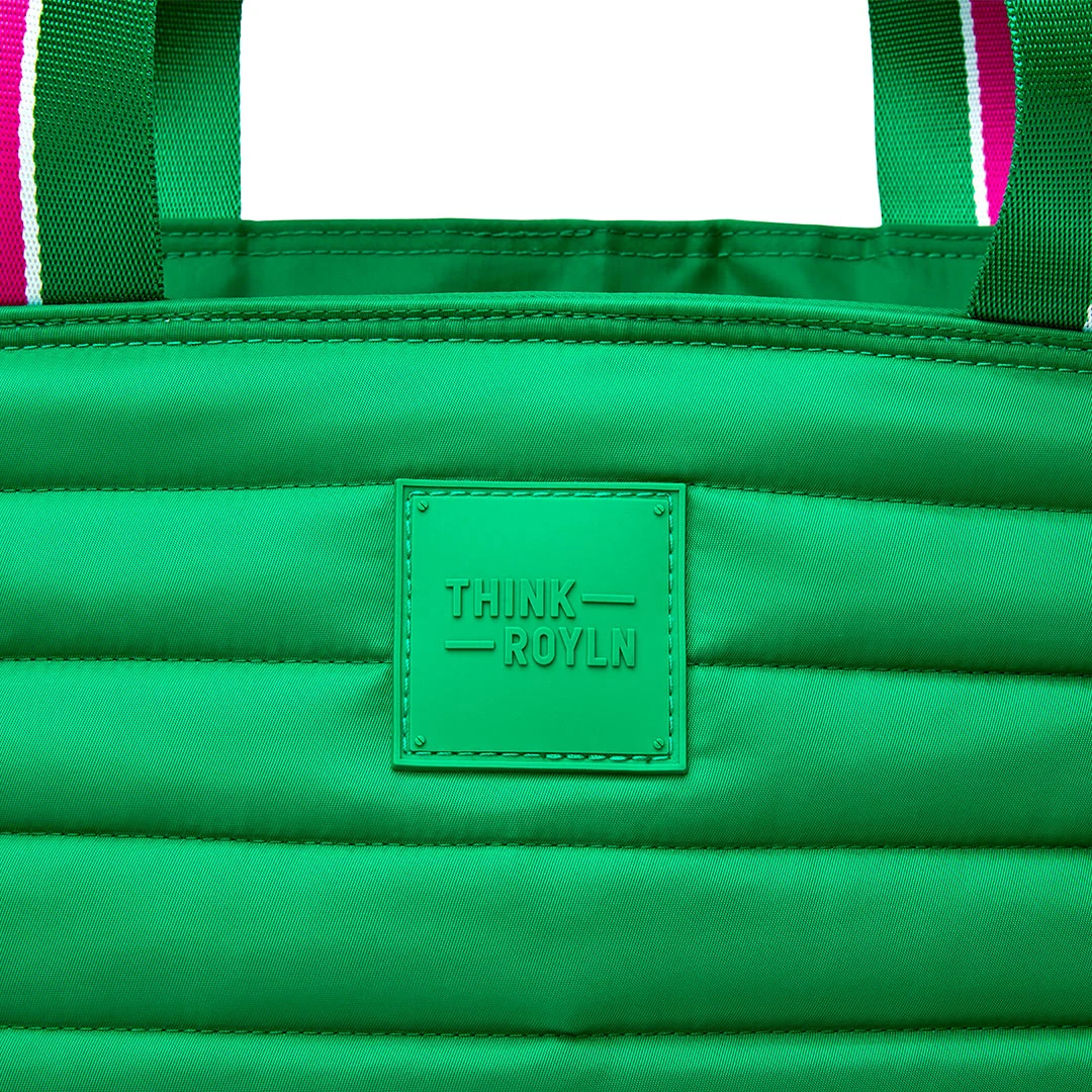 Think Royln Beach Bum Cooler Bag Maxi in Kelly Green - Image 10