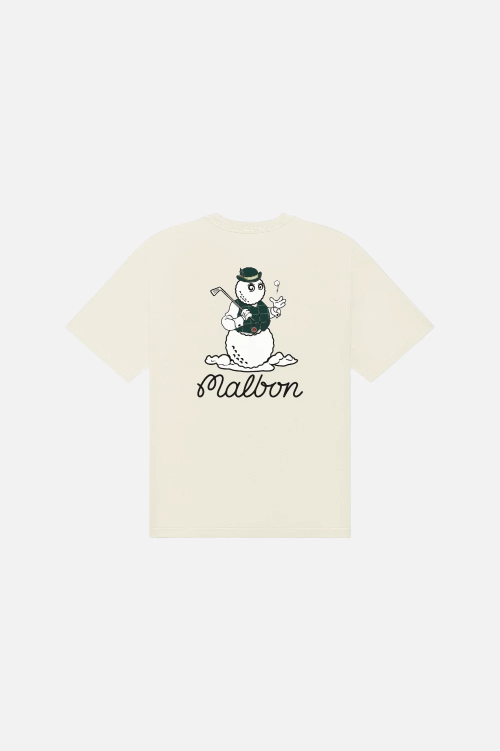 Malbon Golf Men's Bermuda Brumal Buckets Tee in Ivory - Image 4