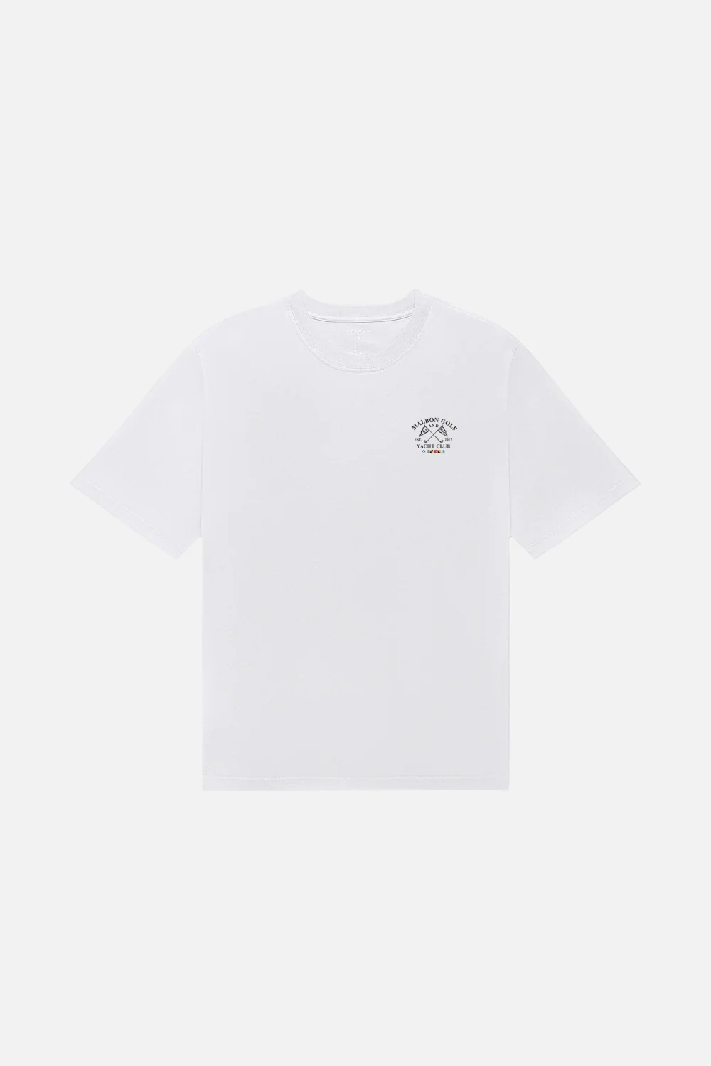 Malbon Golf Men's Bermuda Yacht Club Tee in White - Image 4