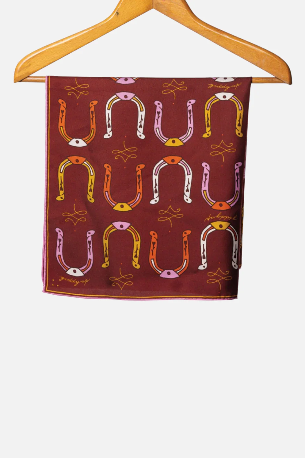 Jenni Earle Big Horseshoe Silk Scarf - Image 3