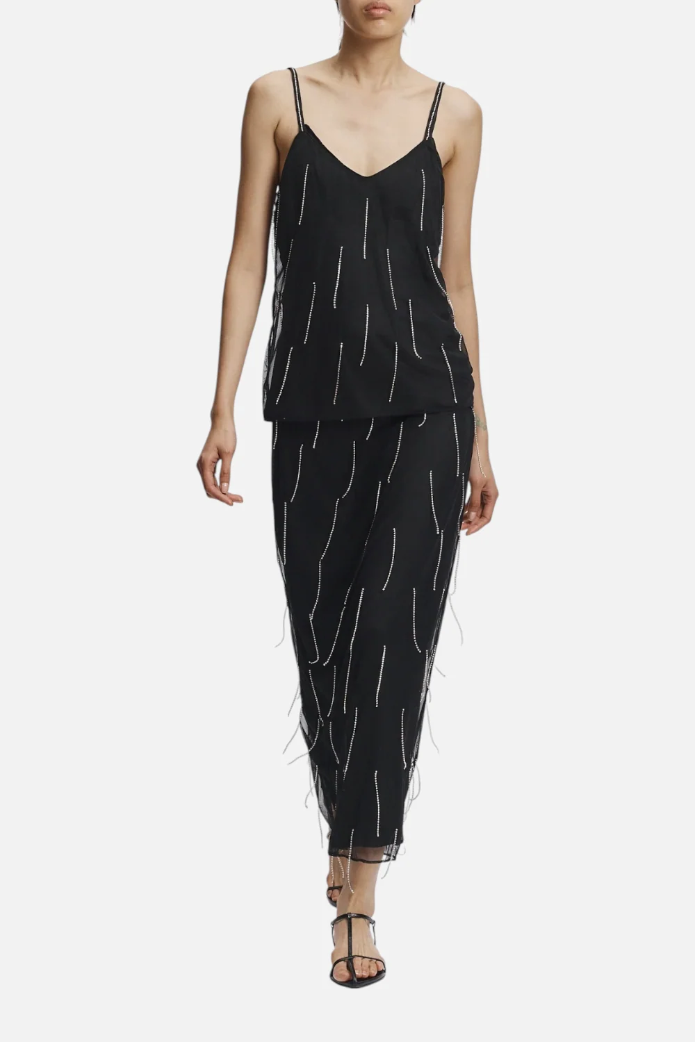 Saint Art Women's Billie Fringe Skirt in Black - Image 3