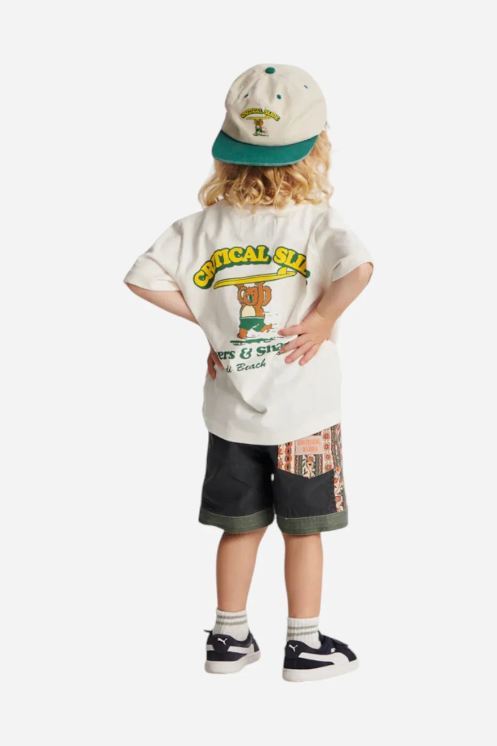 The Critical Slide Society Blinky Kids Tee in Vintage White - Image 3