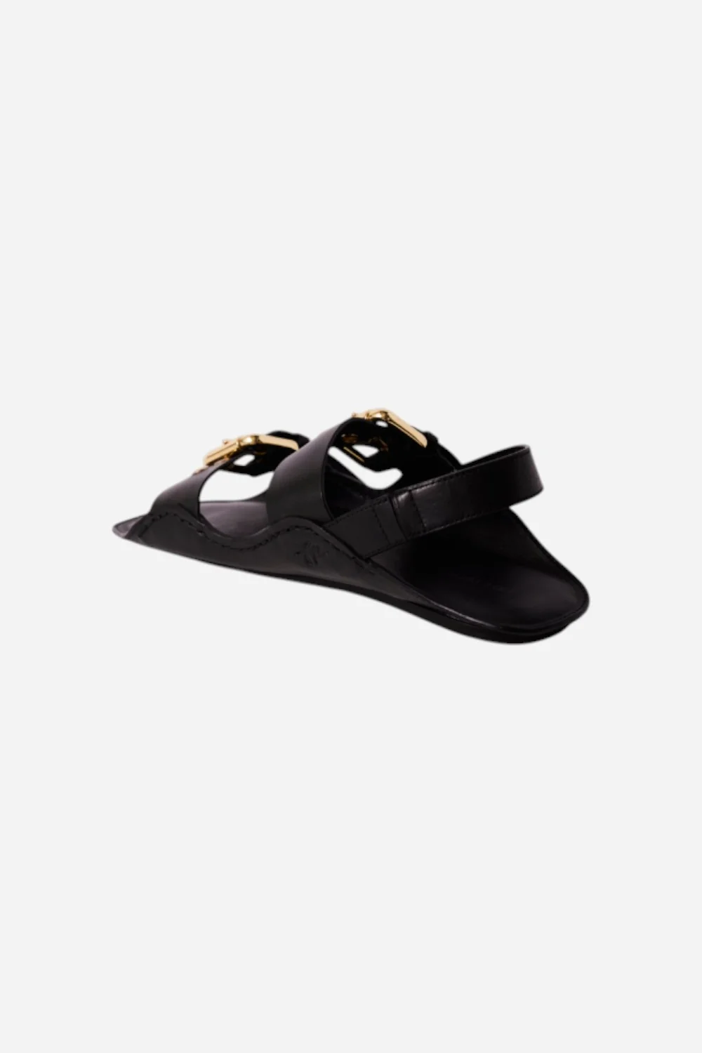 Free People Blossom Buckle Sandal in Black Leather - Image 3