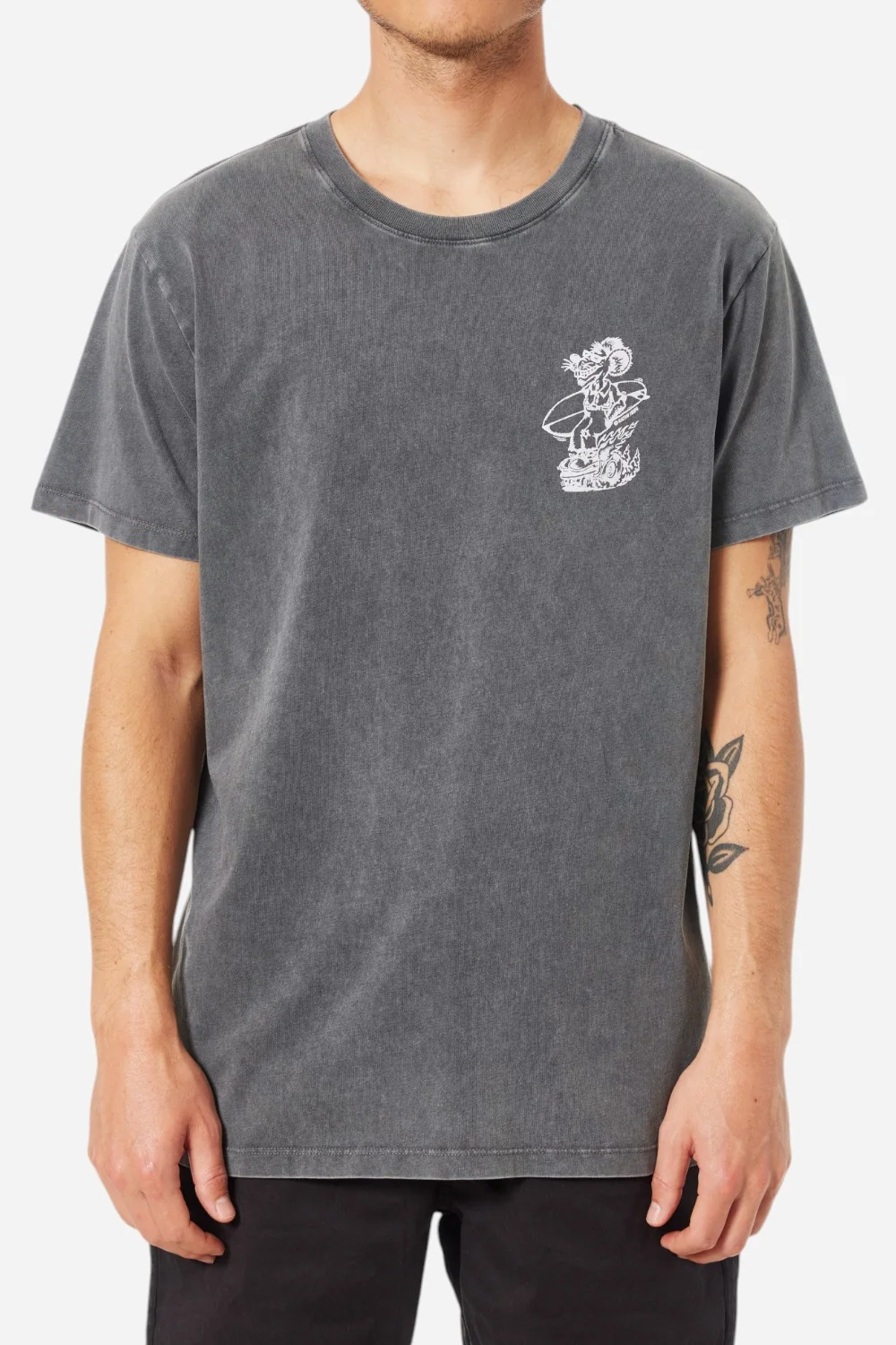 Katin Boogie Tee in Black Sand Wash - Image 2