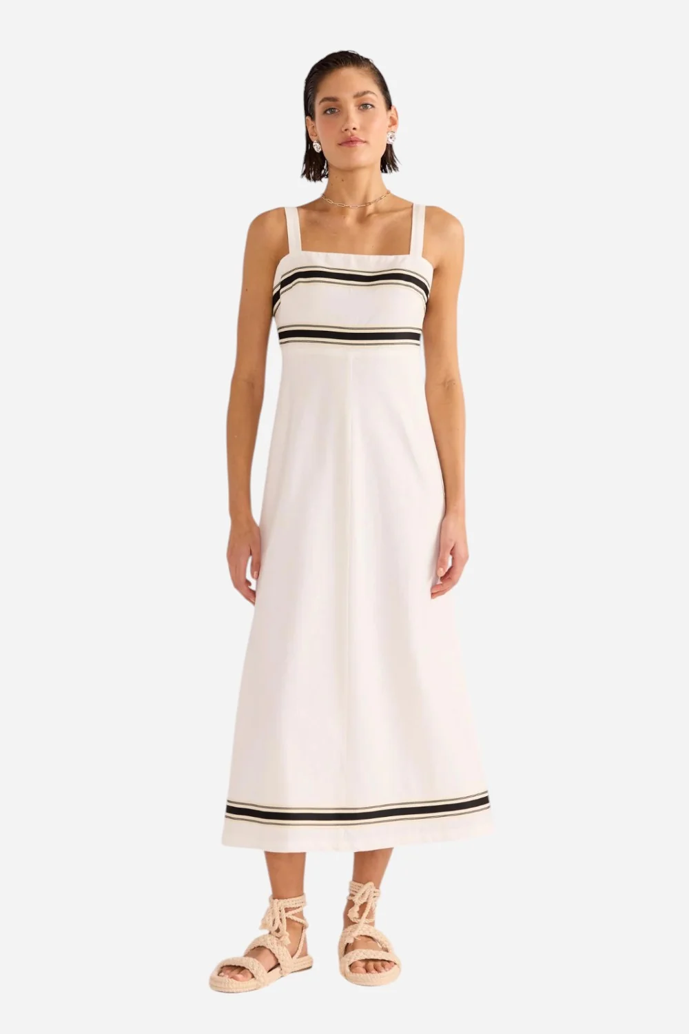 MINKPINK Briar Trim Midi Dress - Image 3