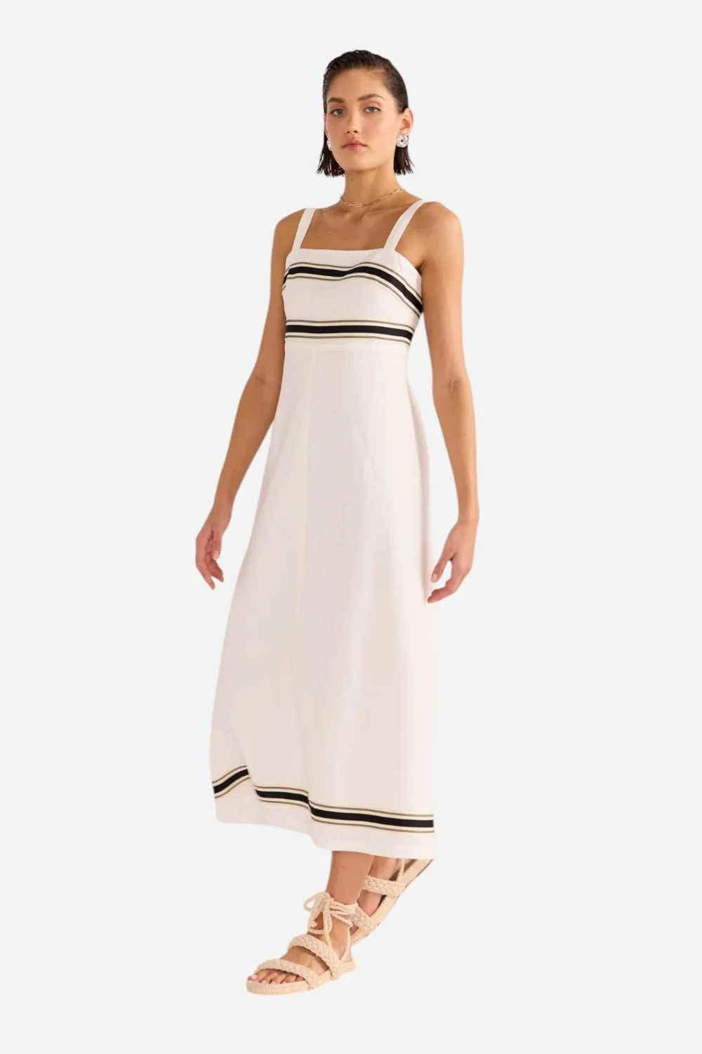 MINKPINK Briar Trim Midi Dress - Image 4