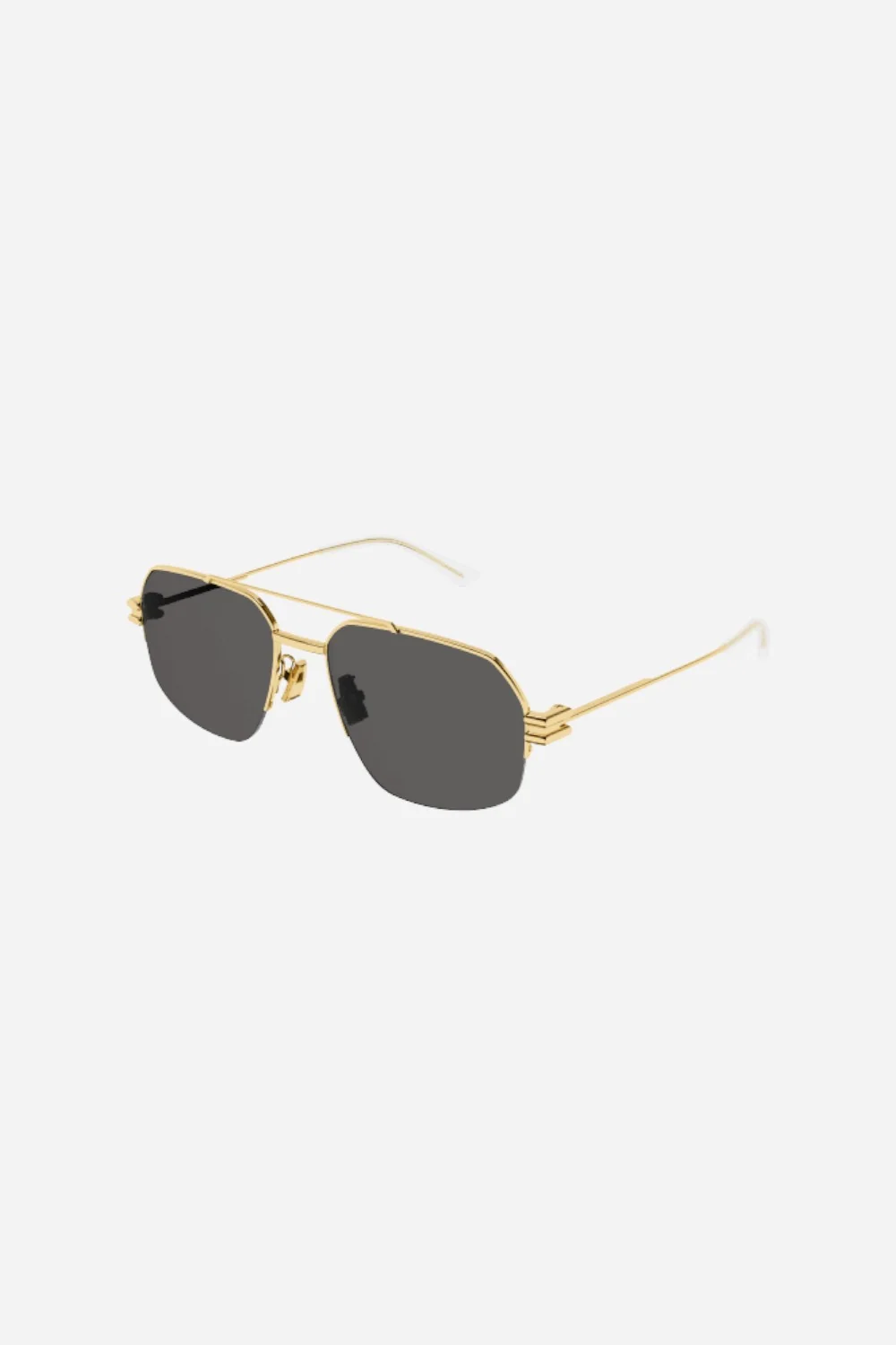 Bottega Veneta Gold Sunglasses with Gray lenses