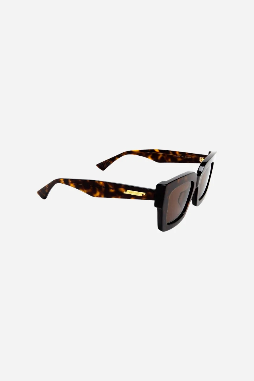 BOTTEGA VENETA Square Sunglasses in Havana (Bv1212s-002 52) - Image 4