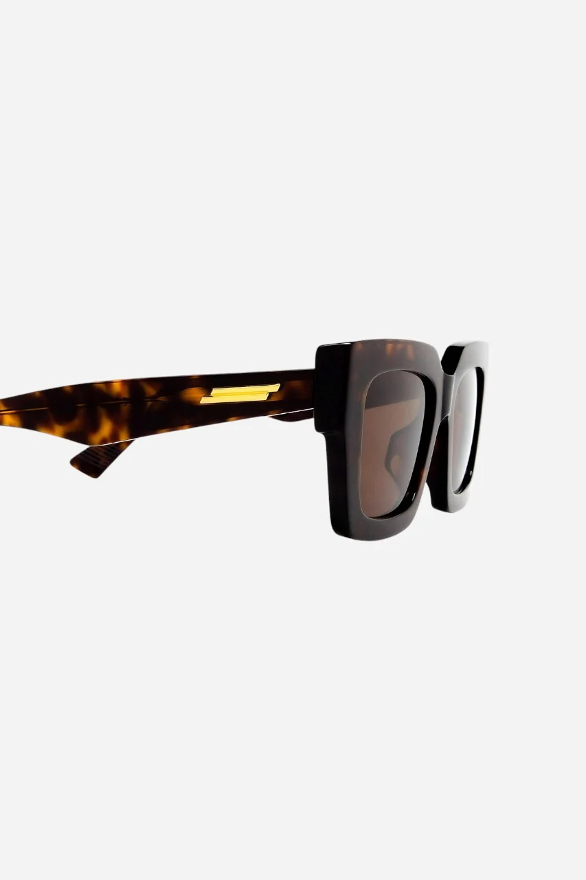 BOTTEGA VENETA Square Sunglasses in Havana (Bv1212s-002 52) - Image 5