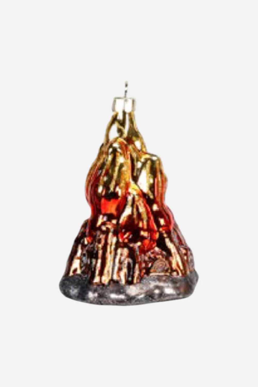 Campfire Glass Ornament