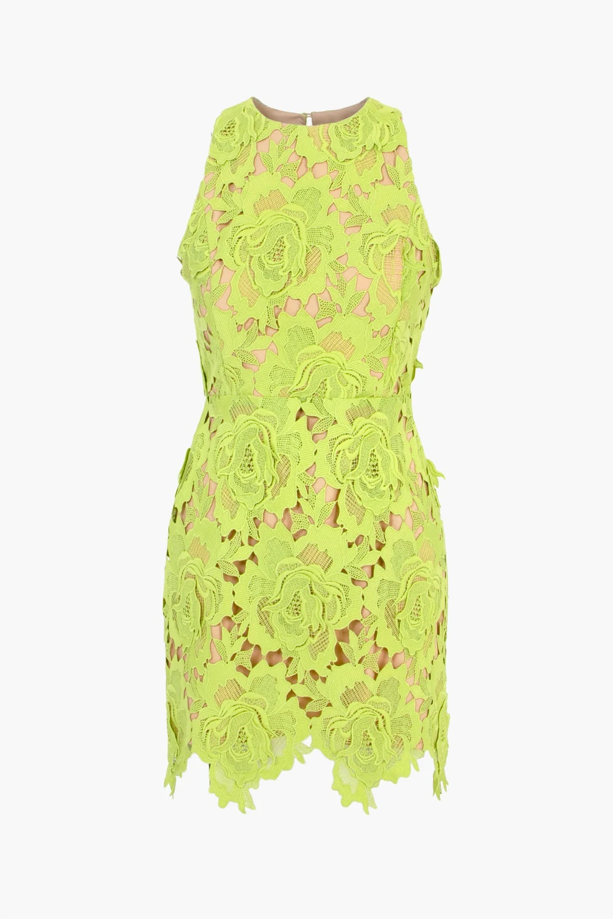 Adelyn Rae Cassie 3D Crochet Mini Dress in Lime Green - Image 5