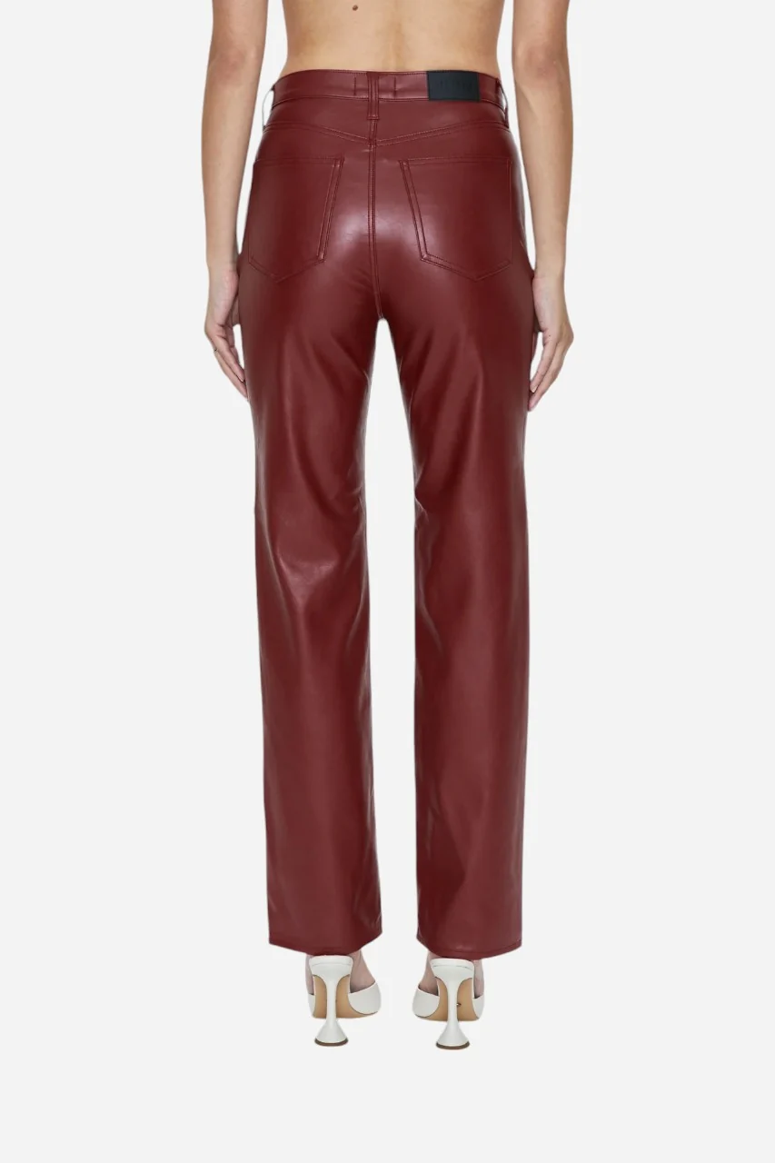 Pistola Cassie Super High Rise Straight in Carmine - Image 4