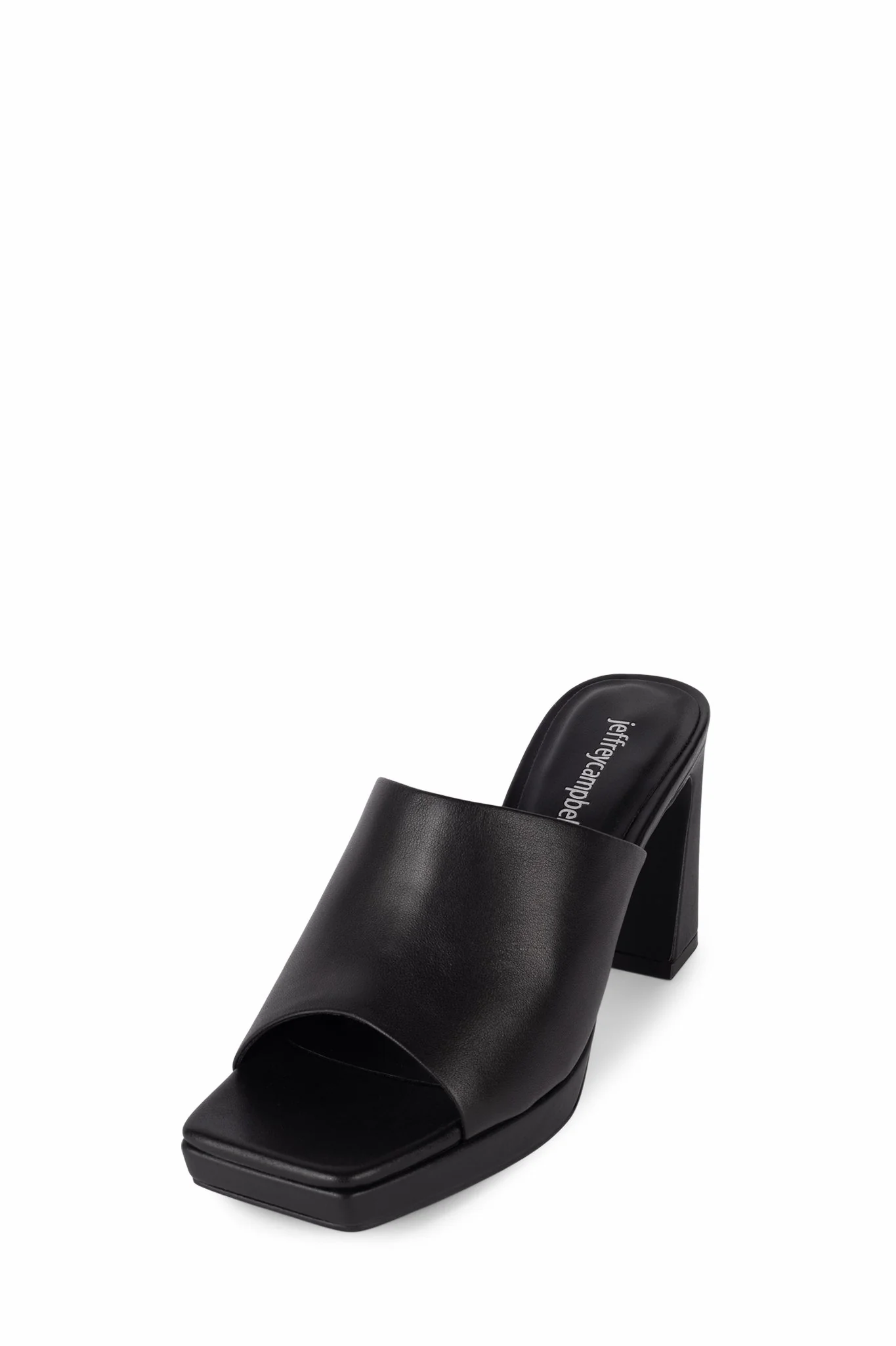 Jeffrey Campbell Caviar Mule in Black Leather - Image 2
