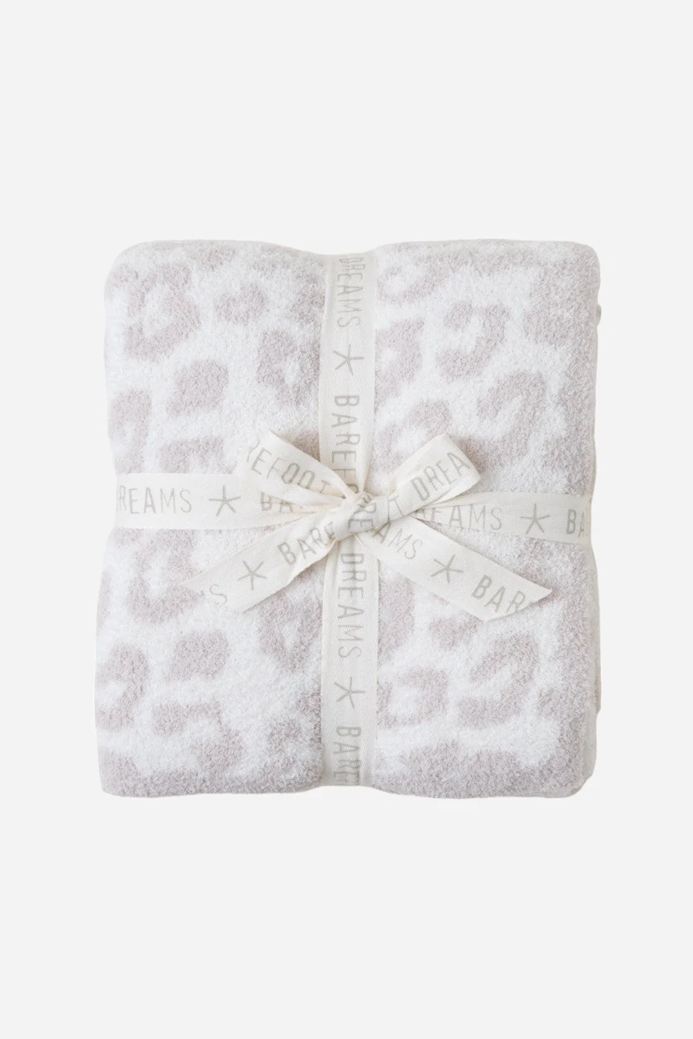 Barefoot Dreams CozyChic Barefoot in the Wild Throw in Cream Stone