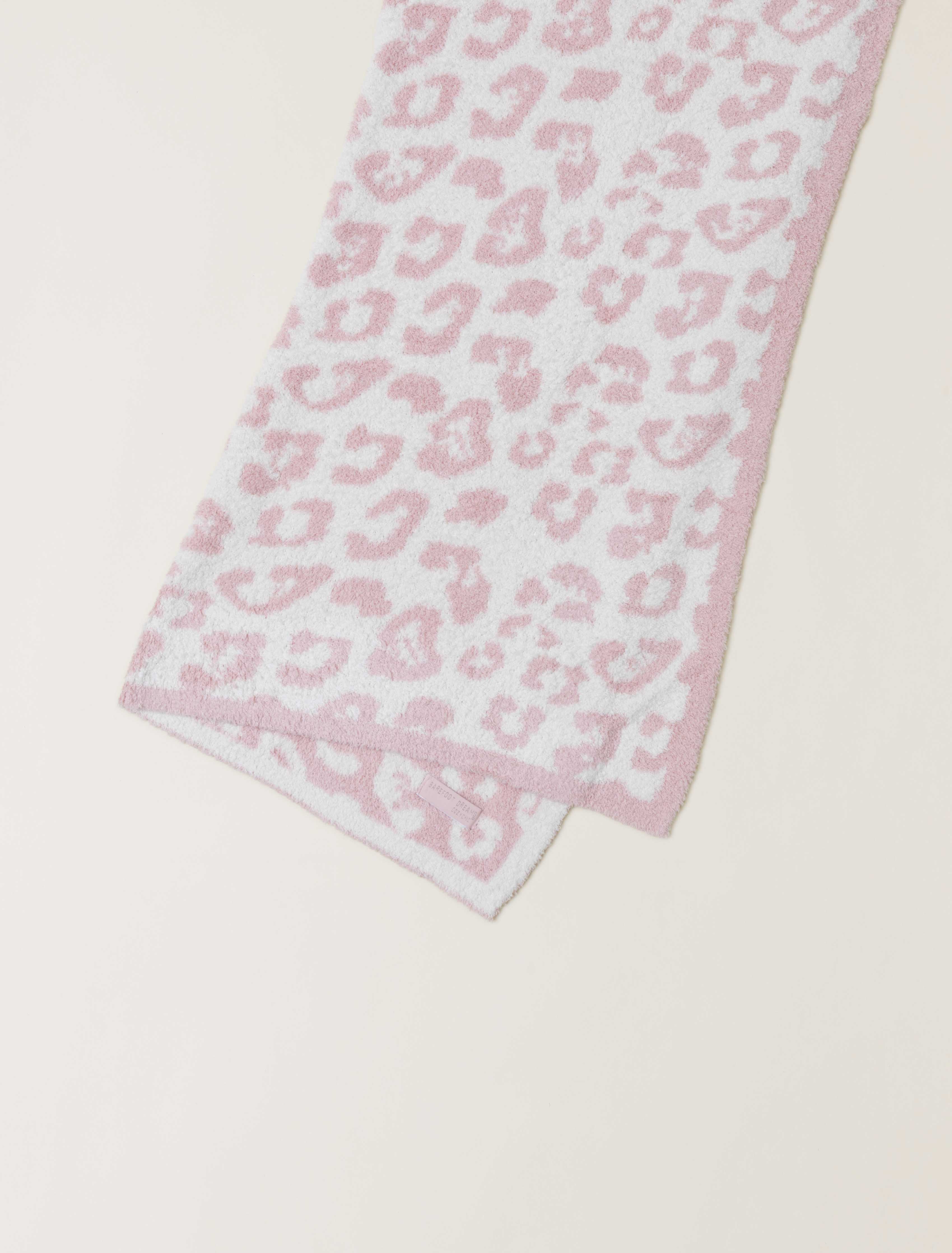 Barefoot Dreams CozyChic Barefoot in the Wild Baby Blanket in Dusty Rose - Image 3
