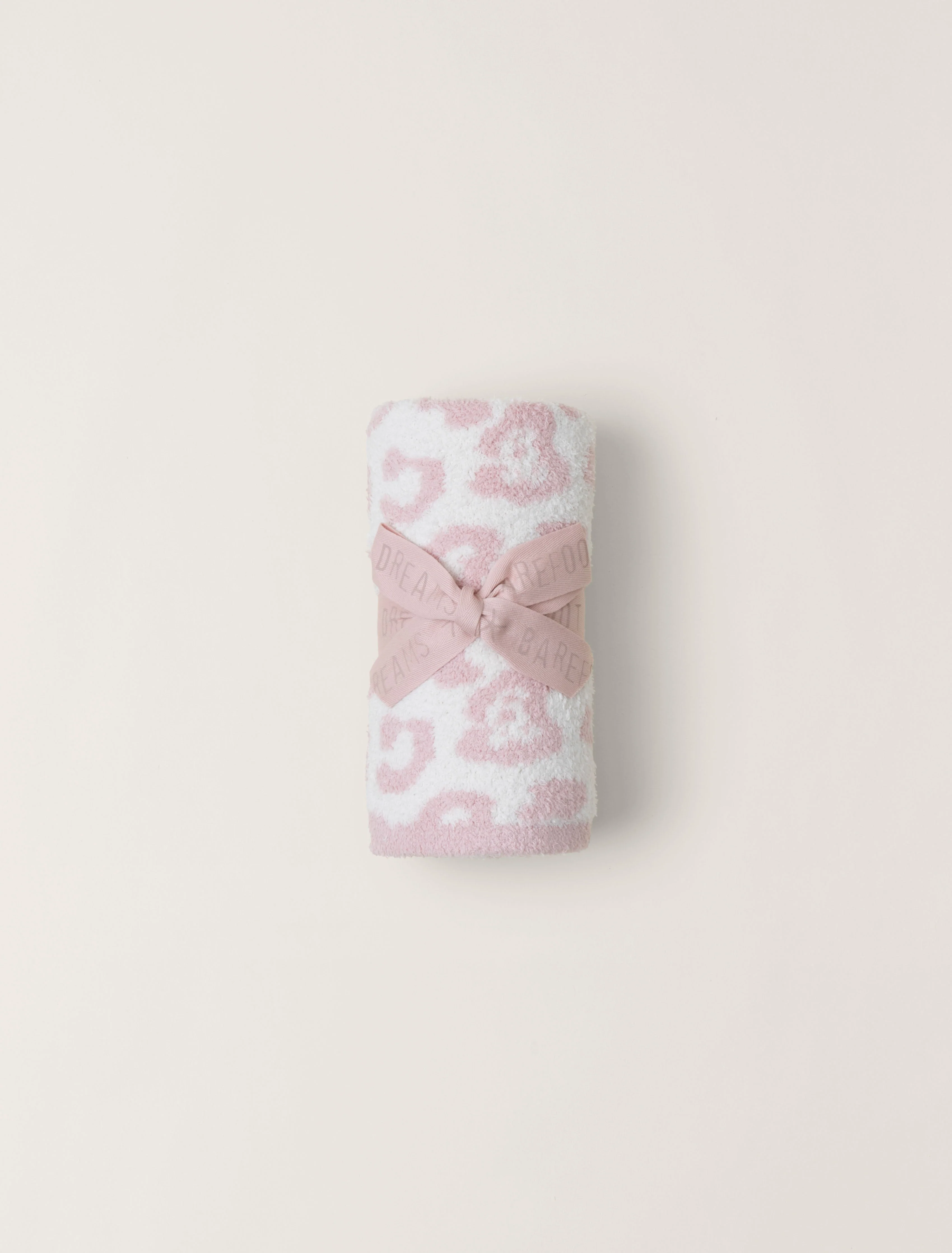 Barefoot Dreams CozyChic Barefoot in the Wild Baby Blanket in Dusty Rose - Image 4