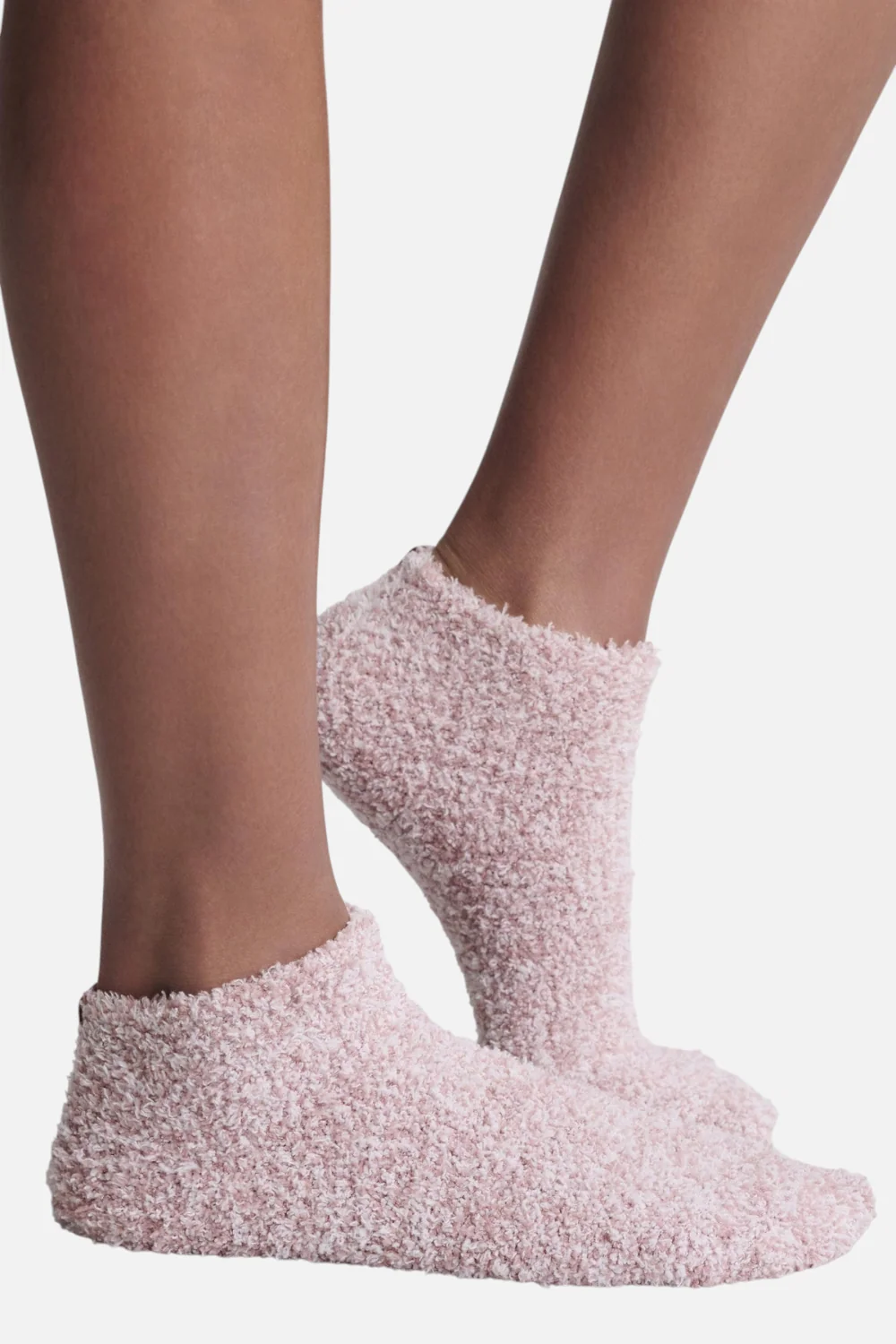 Barefoot Dreams CozyChic Heathered Tennis Socks in Heathered Teaberry - Image 2