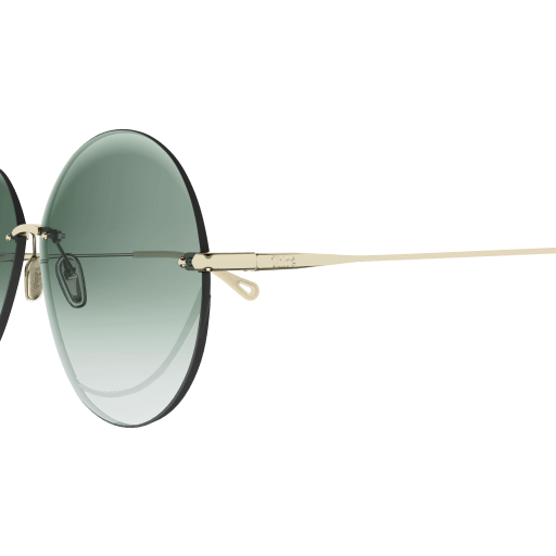 Chloe Round Frame Sunglasses, Blue - Image 3