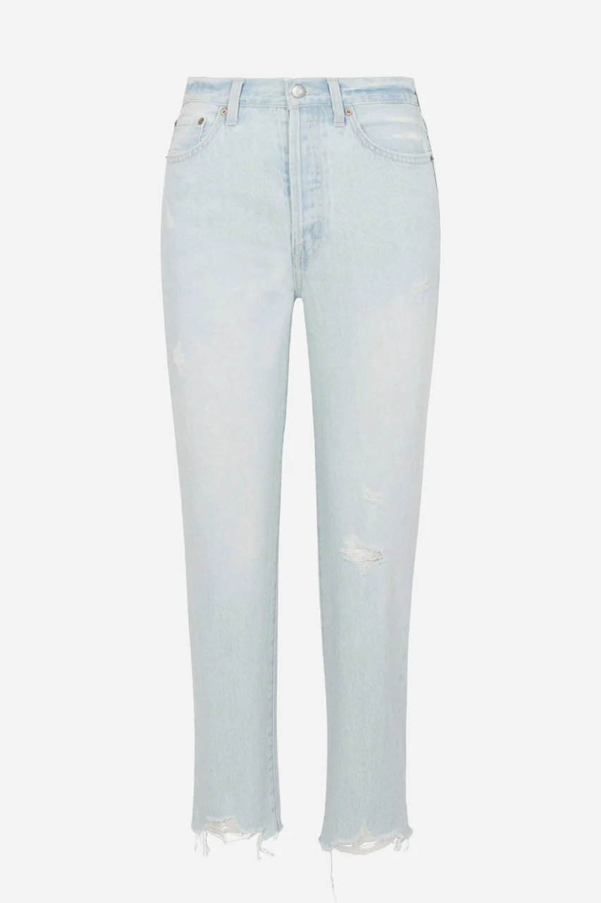 Pistola Charlie High Rise Straight Classic Jeans in Destination Distress - Image 5