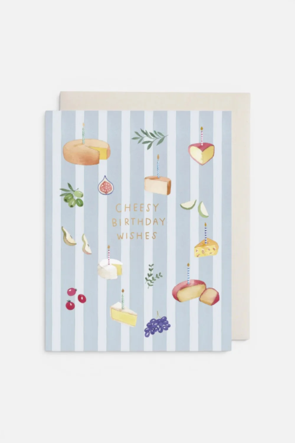 E. Frances Cheesy Wishes Greeting Card