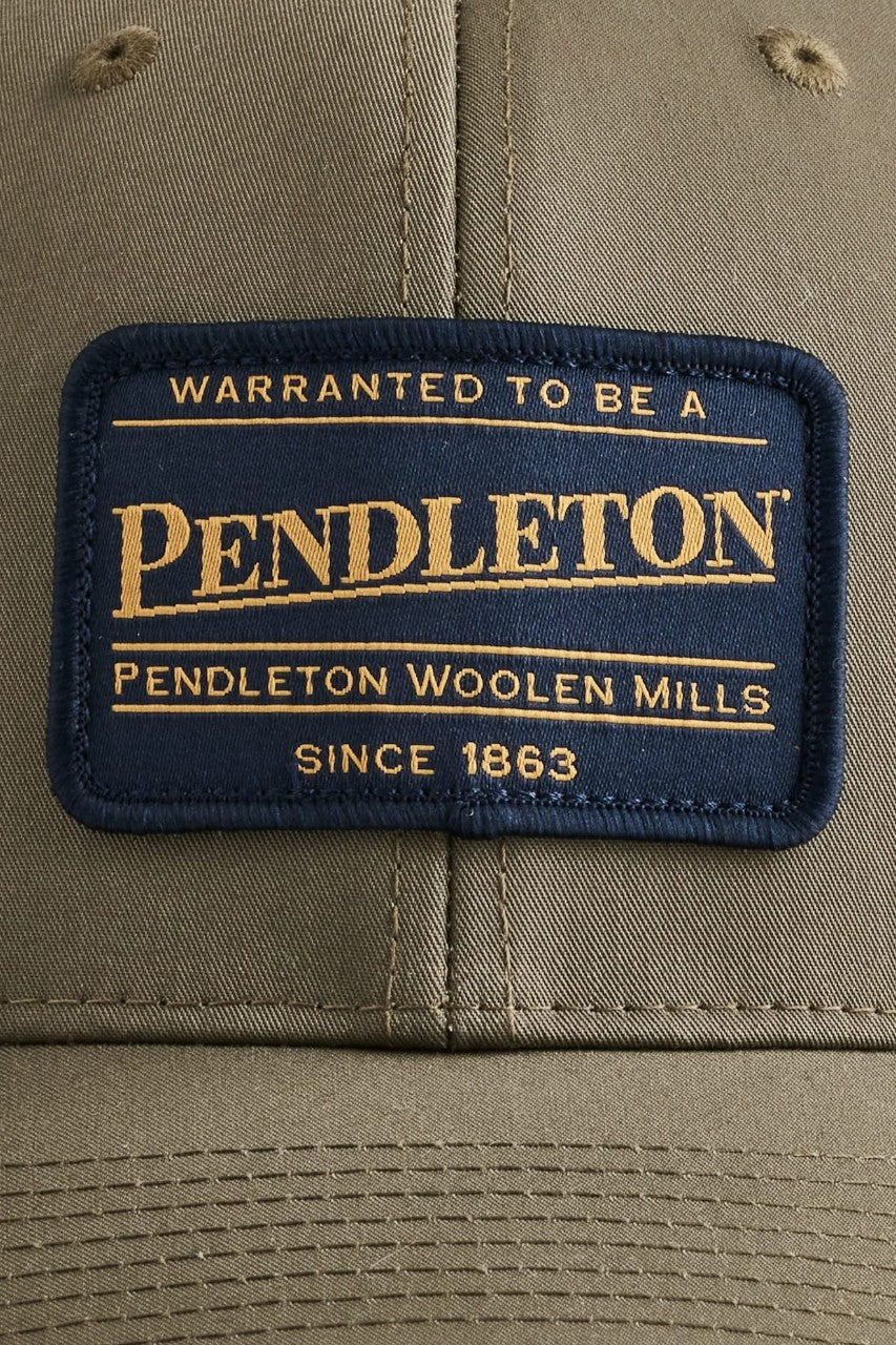 Pendleton Classic Patch Trucker Hat in Loden Olive - Image 2