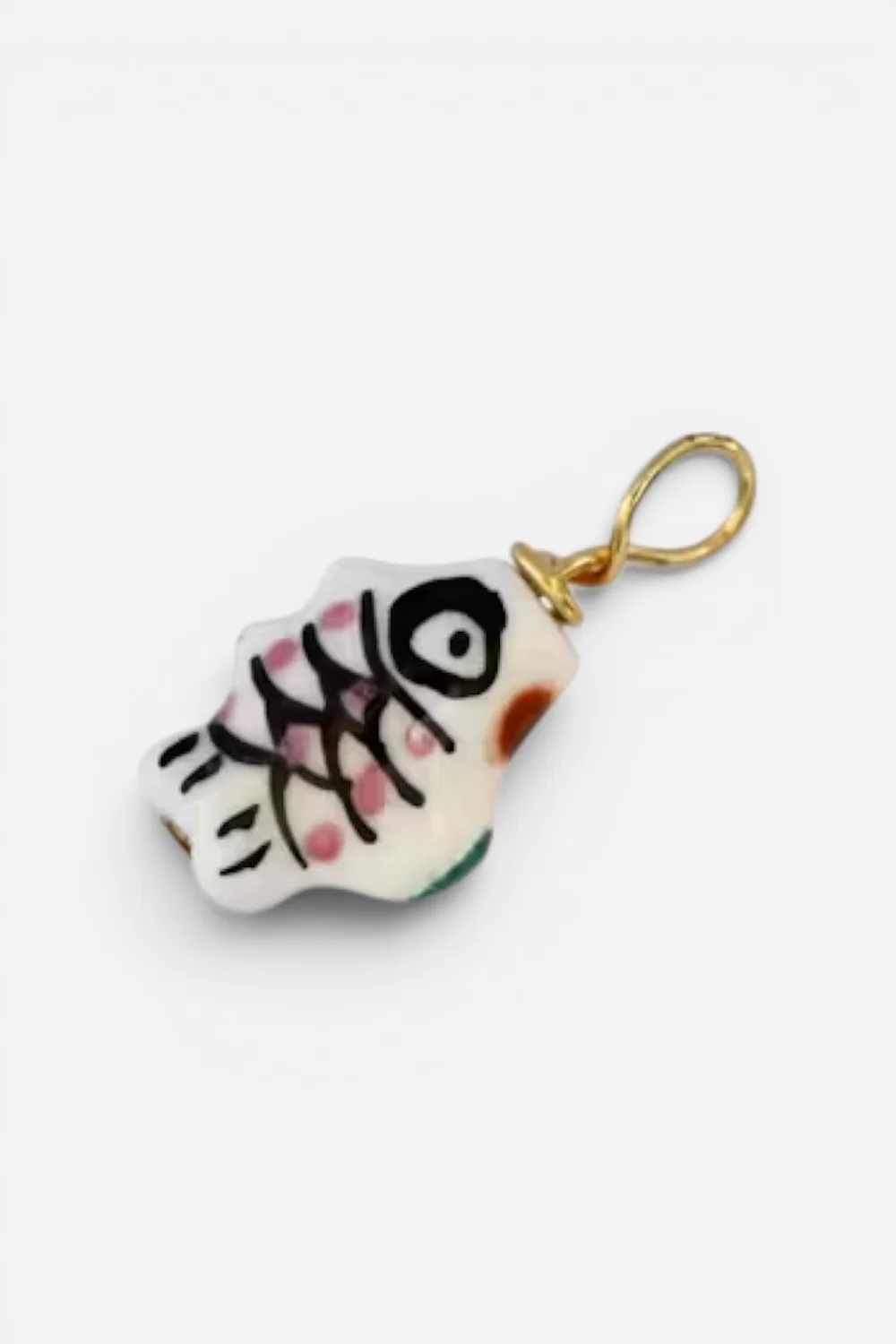 Farrah B Colorful Porcelain Fish Charm