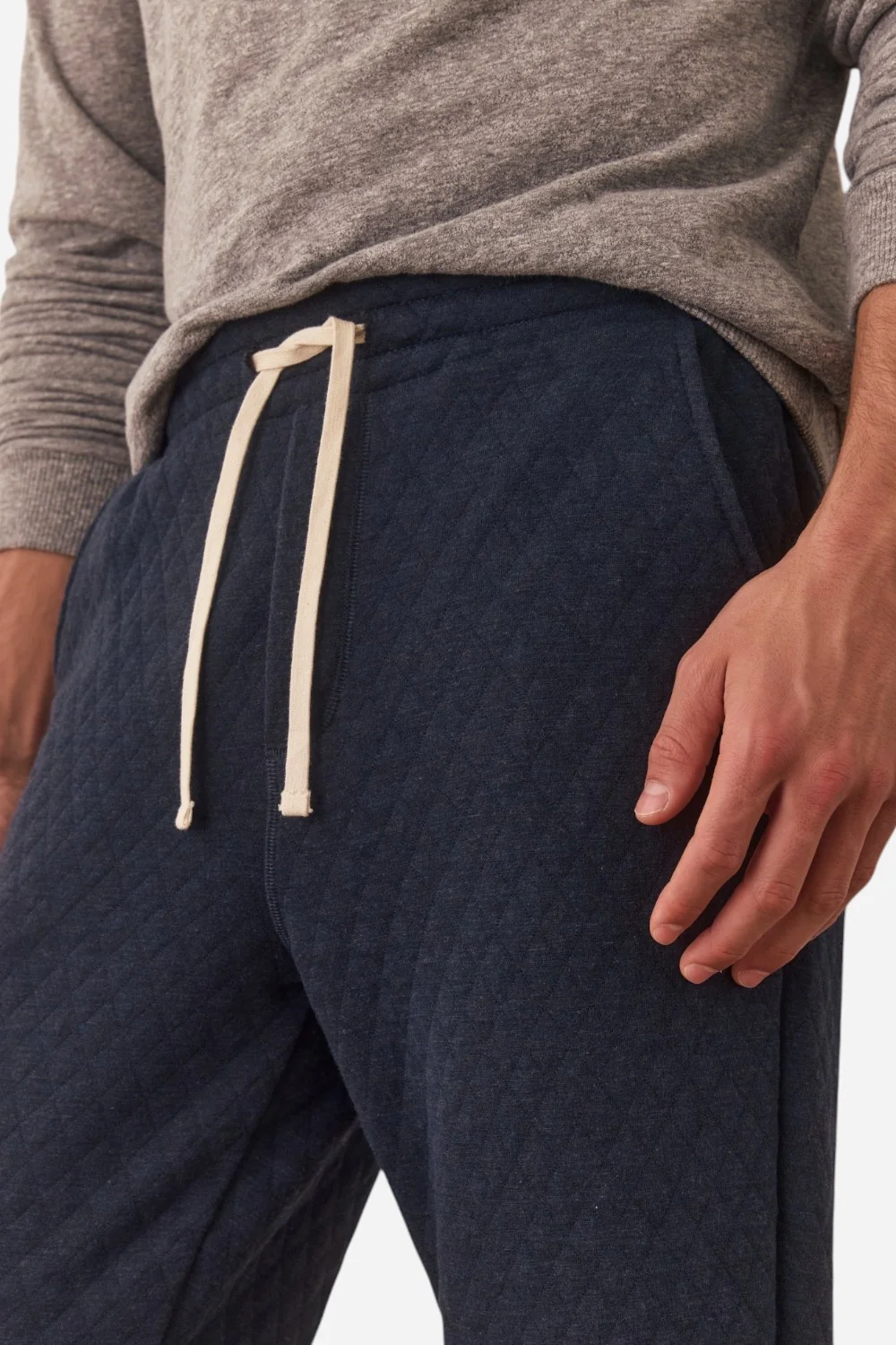 Marine Layer Corbet Quilted Jogger in Navy - Image 3