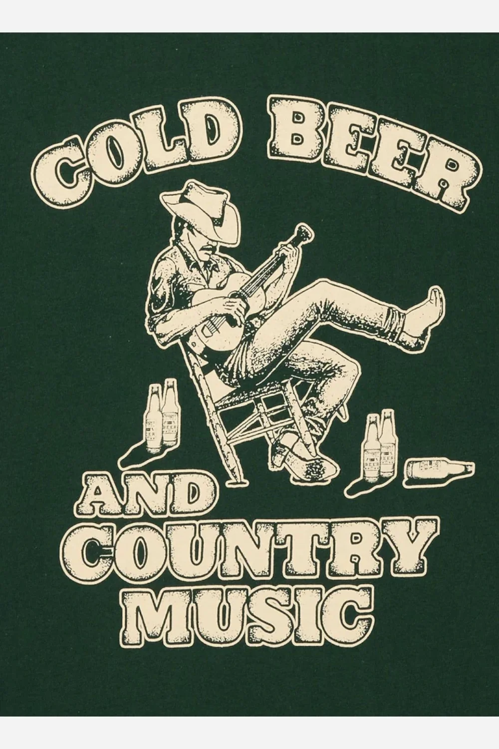 Seager Country Music Tee Army Green - Image 3