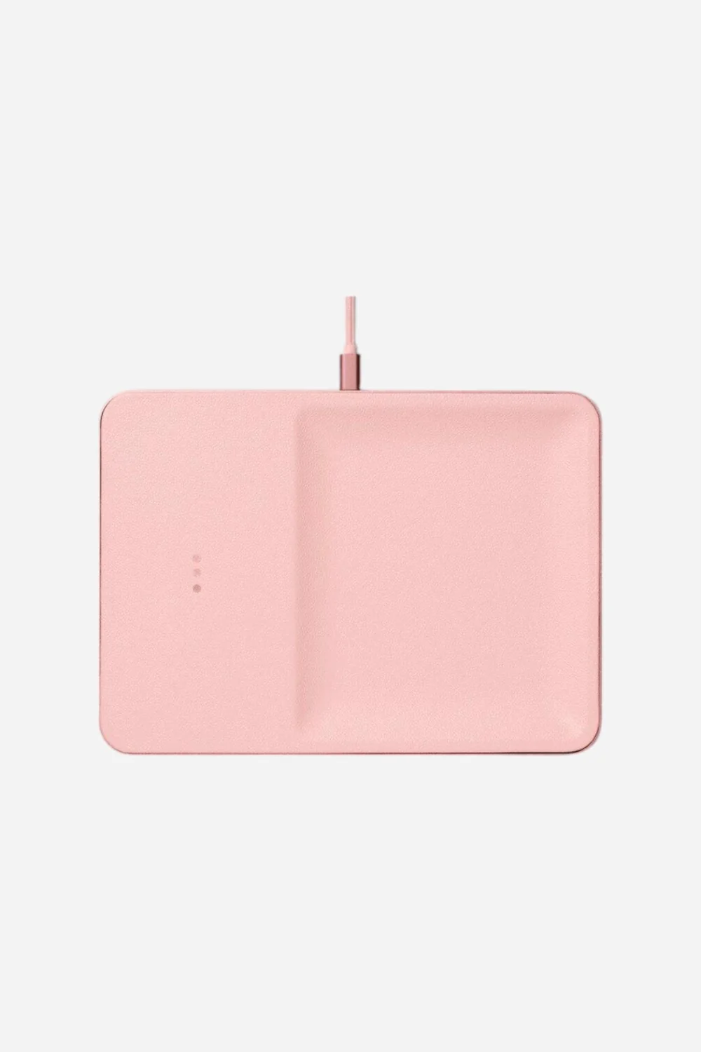 Courant Catch 3 Wireless Leather Charger in Dusty Rose
