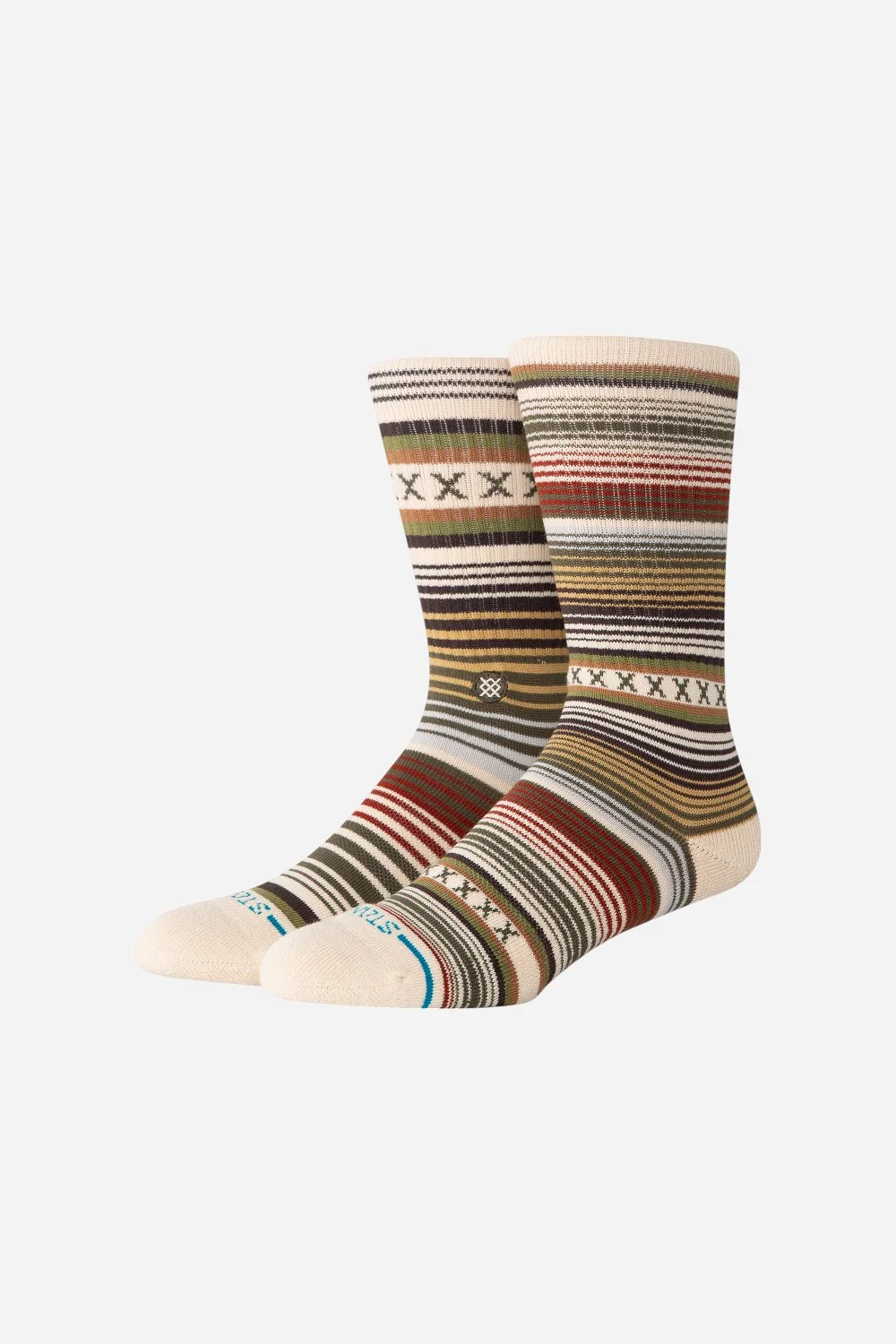 Stance Curren Crew Socks in Tan