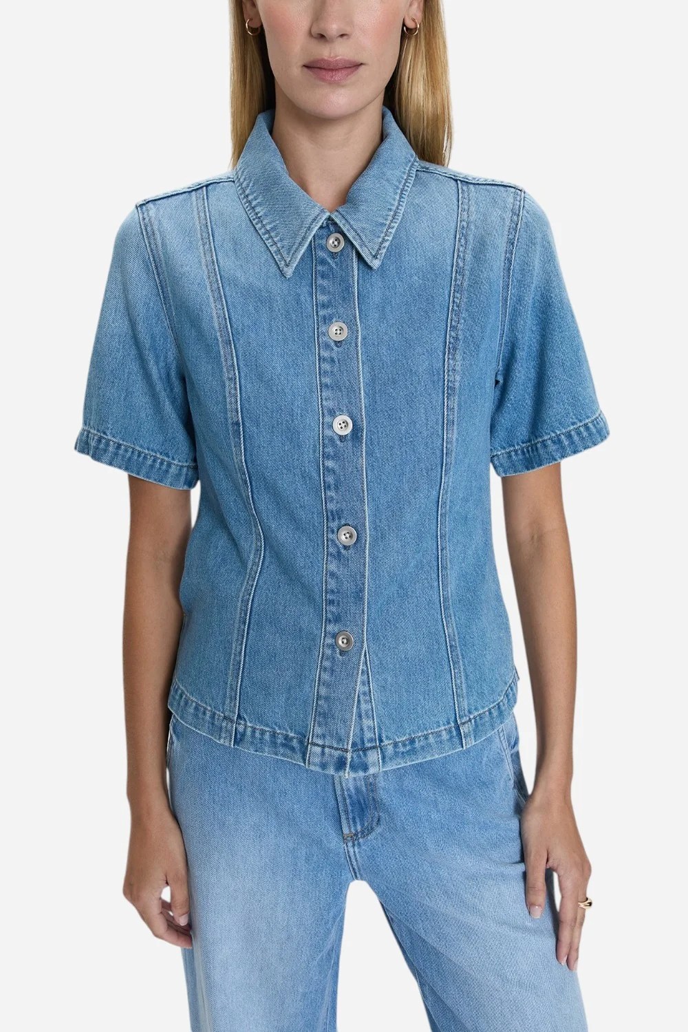 Pistola Cyndi Denim Shirt in Palo Alto - Image 2