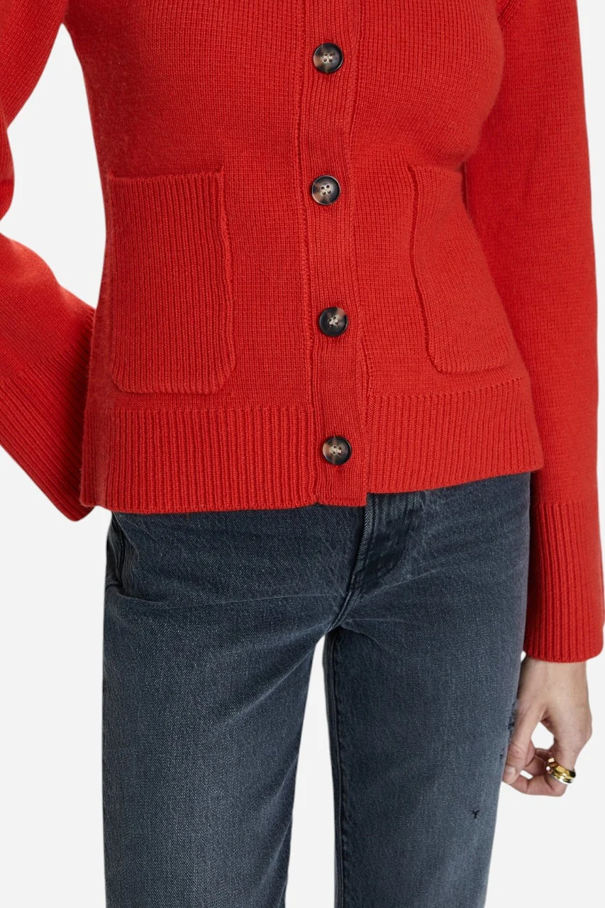 Pistola Dani Cardigan in Rouge - Image 6