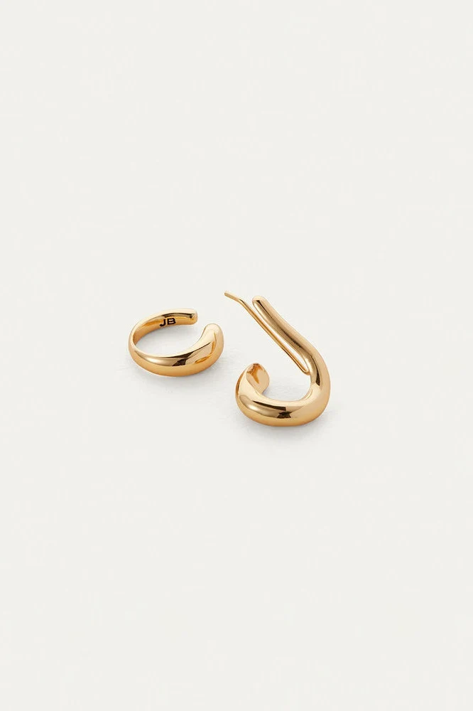 Jenny Bird Dara Ear Cuff & Climber Earring Set in Gold