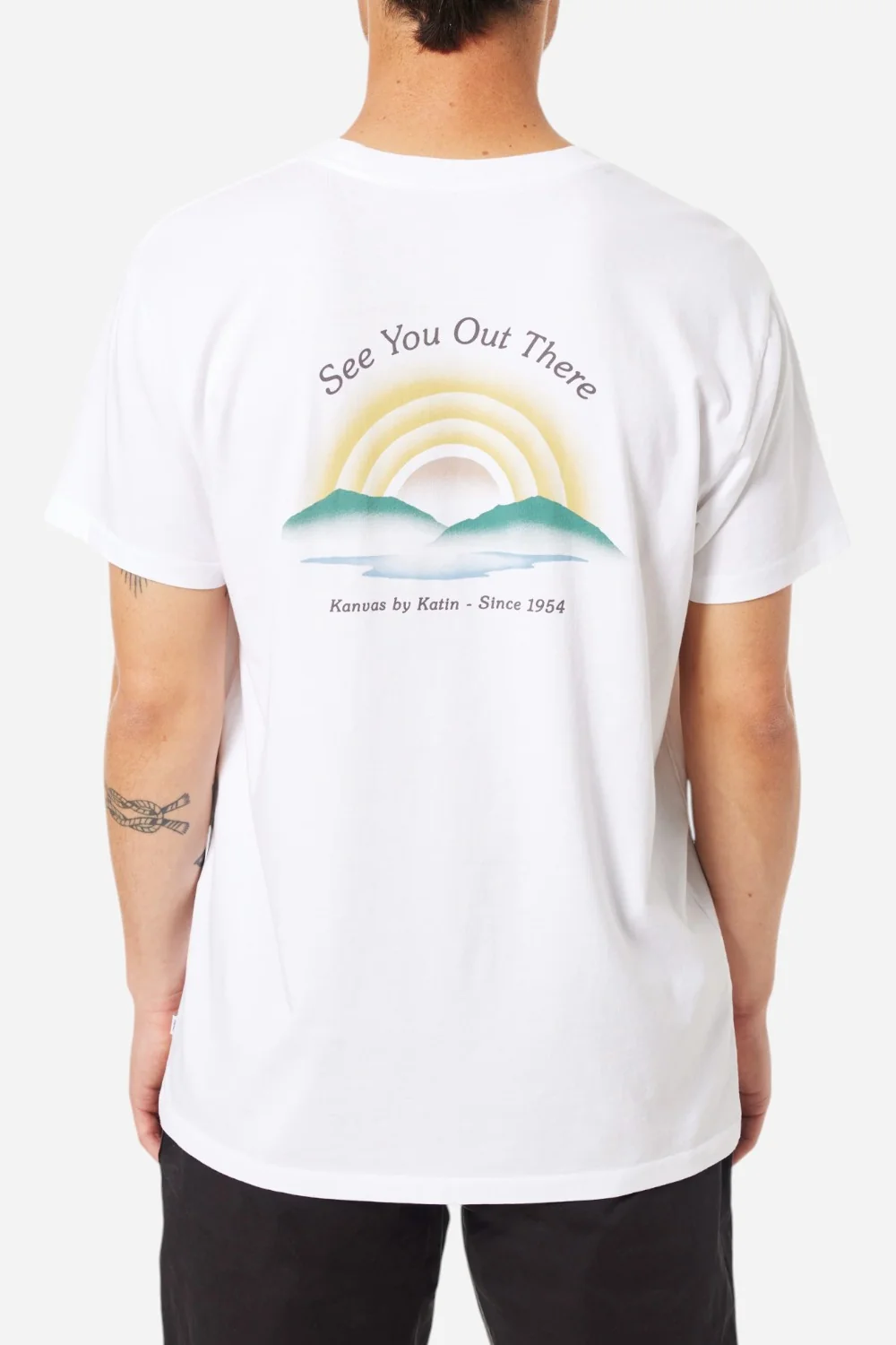 Katin Distance Tee in White - Image 4