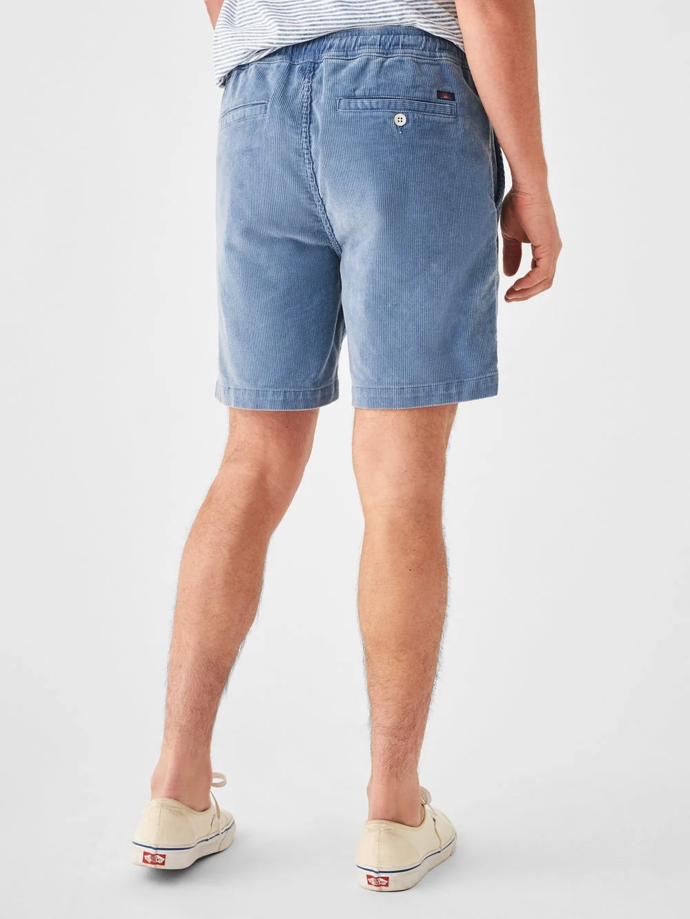Faherty Drawstring Cord Short 6'' in Dune Blue - Image 10