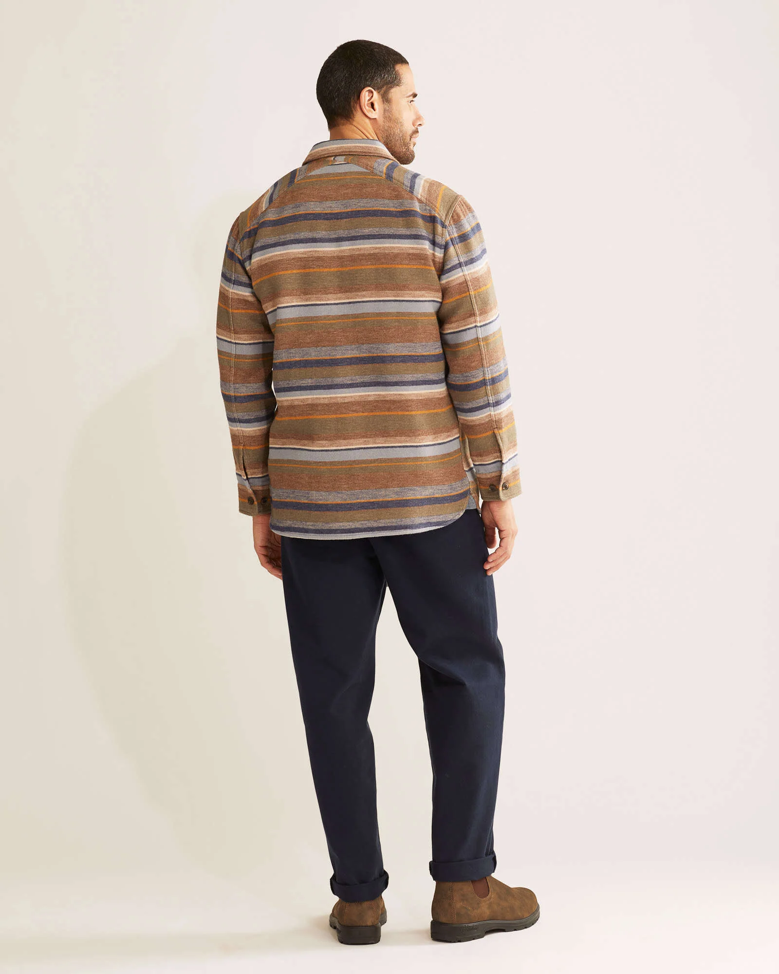 Pendleton Driftwood Doublesoft Shirt in Trail Stripe - Image 3