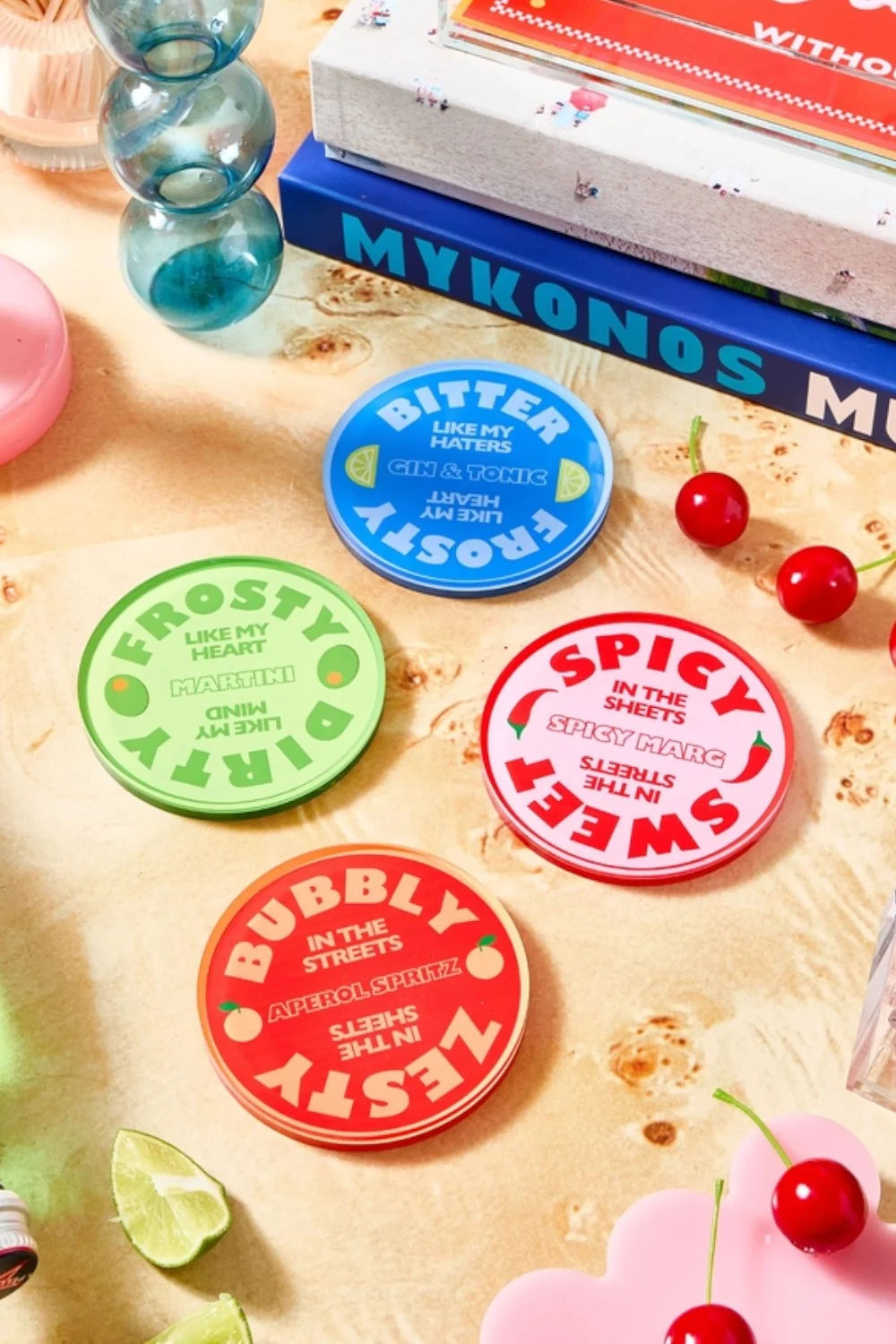 Tart by Taylor Drinks On Me Coasters - Set of 4 - Image 6