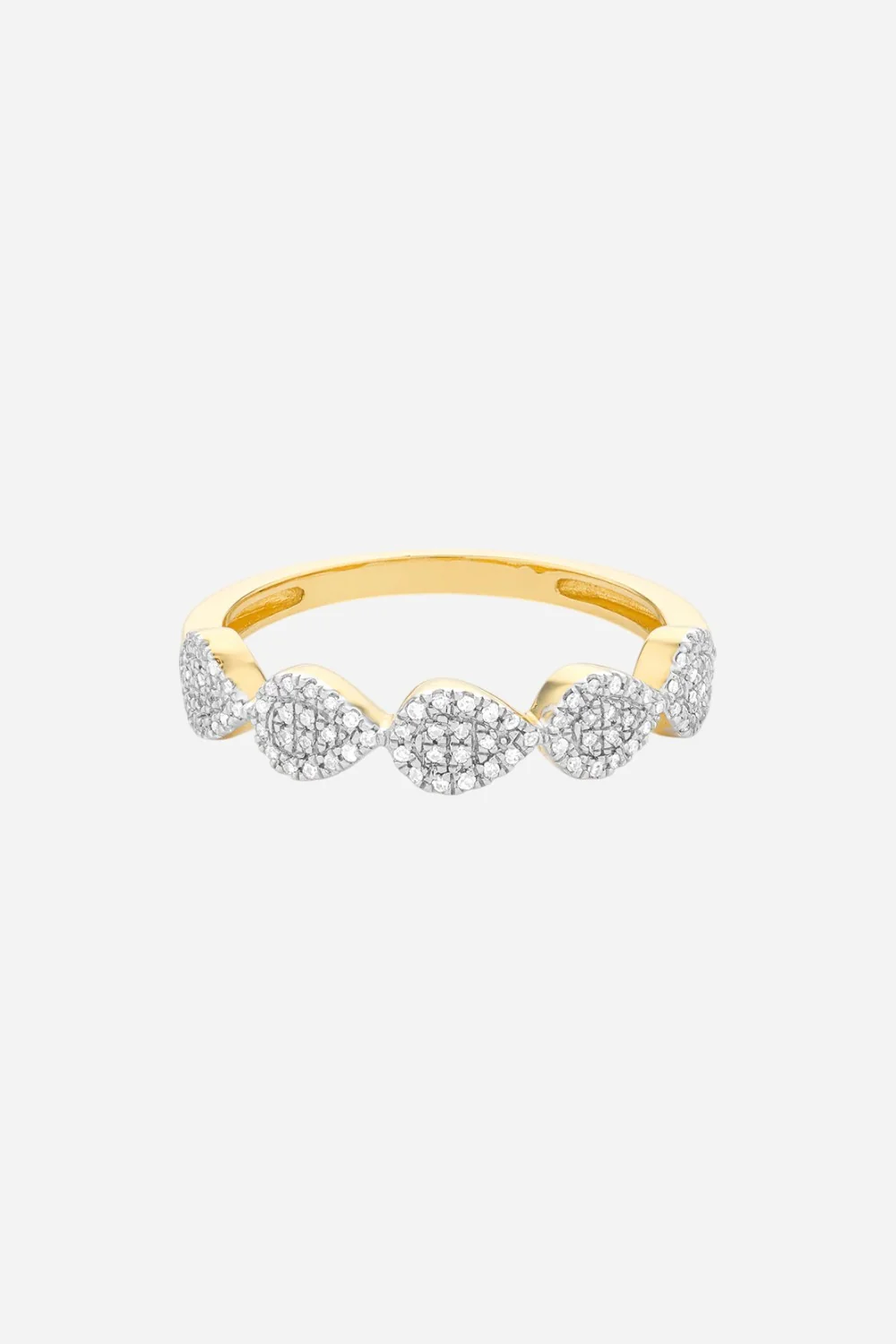 Ella Stein Droplets Stackable Ring in 14k Gold - Image 4